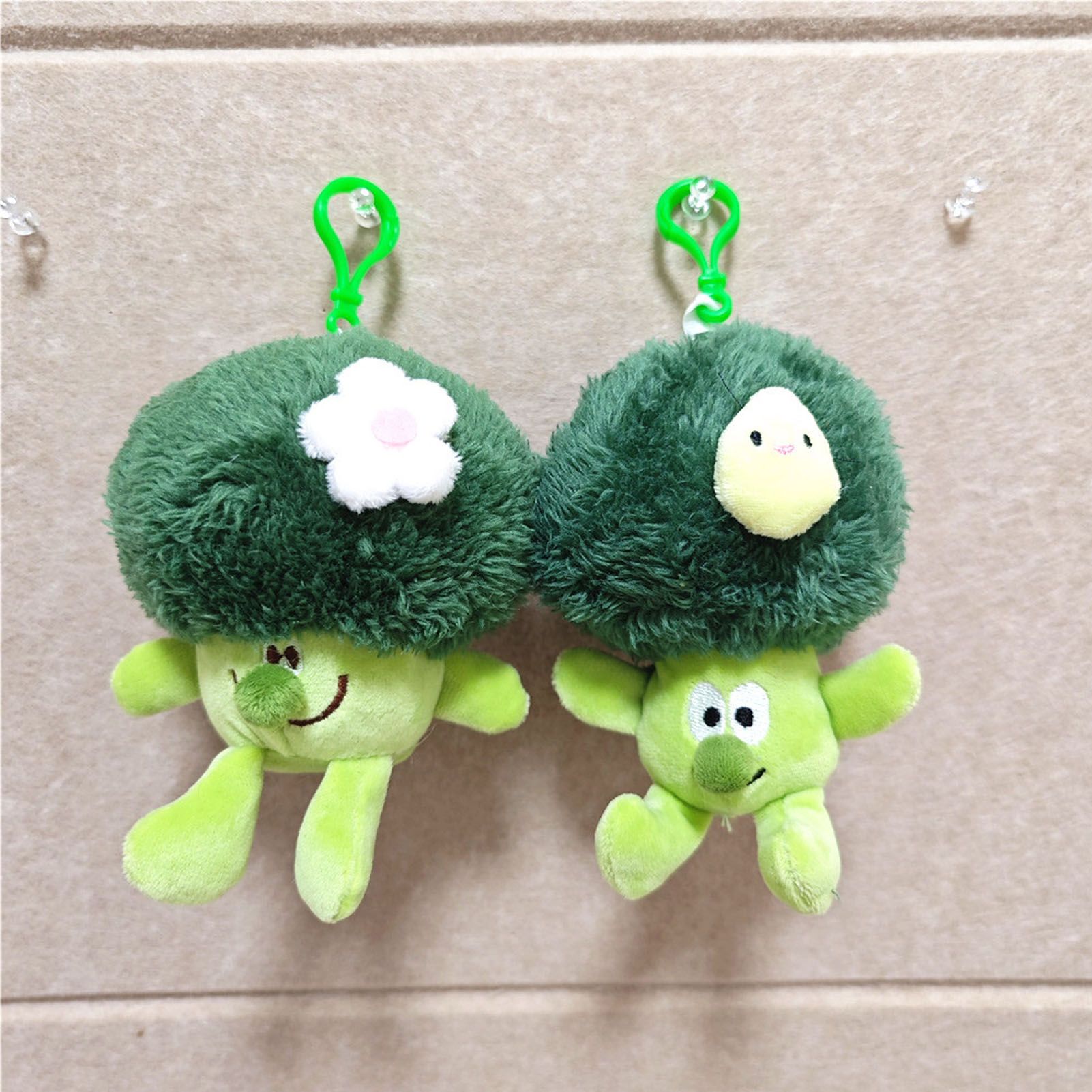Plush Pendant Cute Broccoli Shape Stuffed Toy PP Cotton Vegetable Pendant for view 11