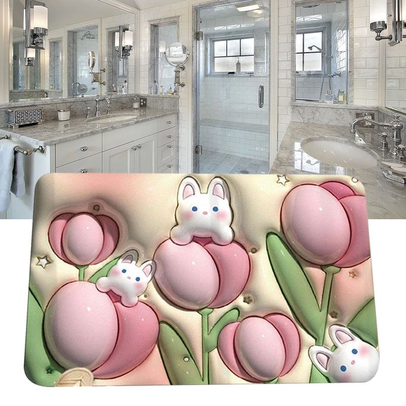 Diatomaceous Earth Floor Mat 3D Visual Water Absorbent Fast Drying Floor Mat view 12