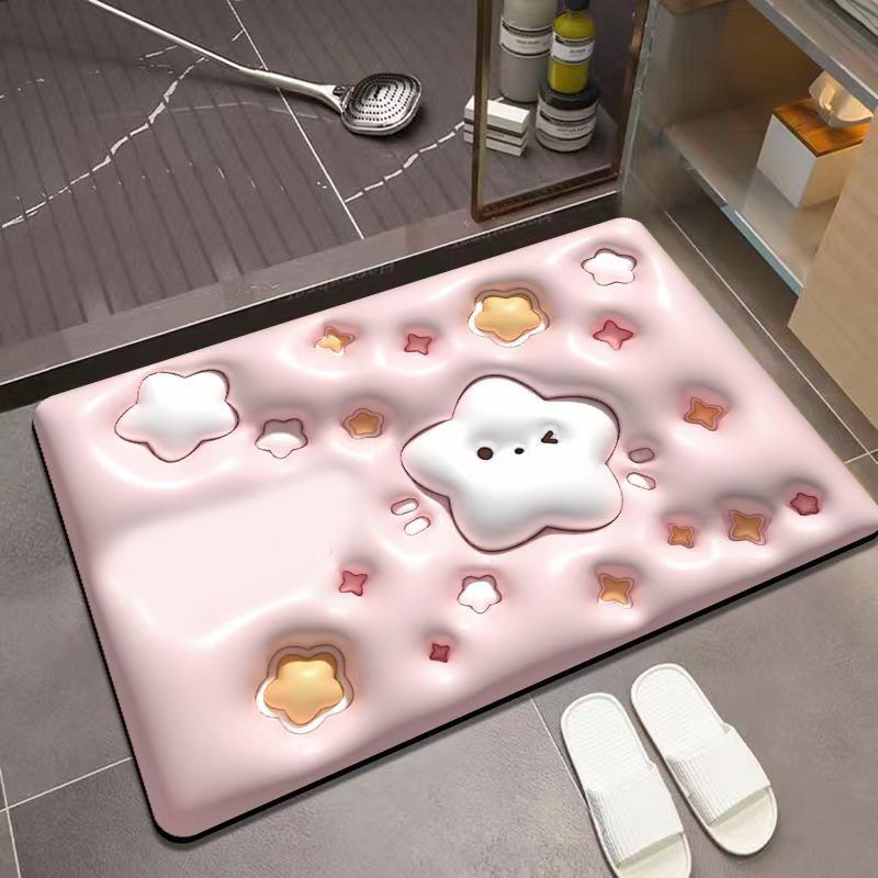 Diatomaceous Earth Floor Mat 3D Visual Water Absorbent Fast Drying Floor Mat view 5