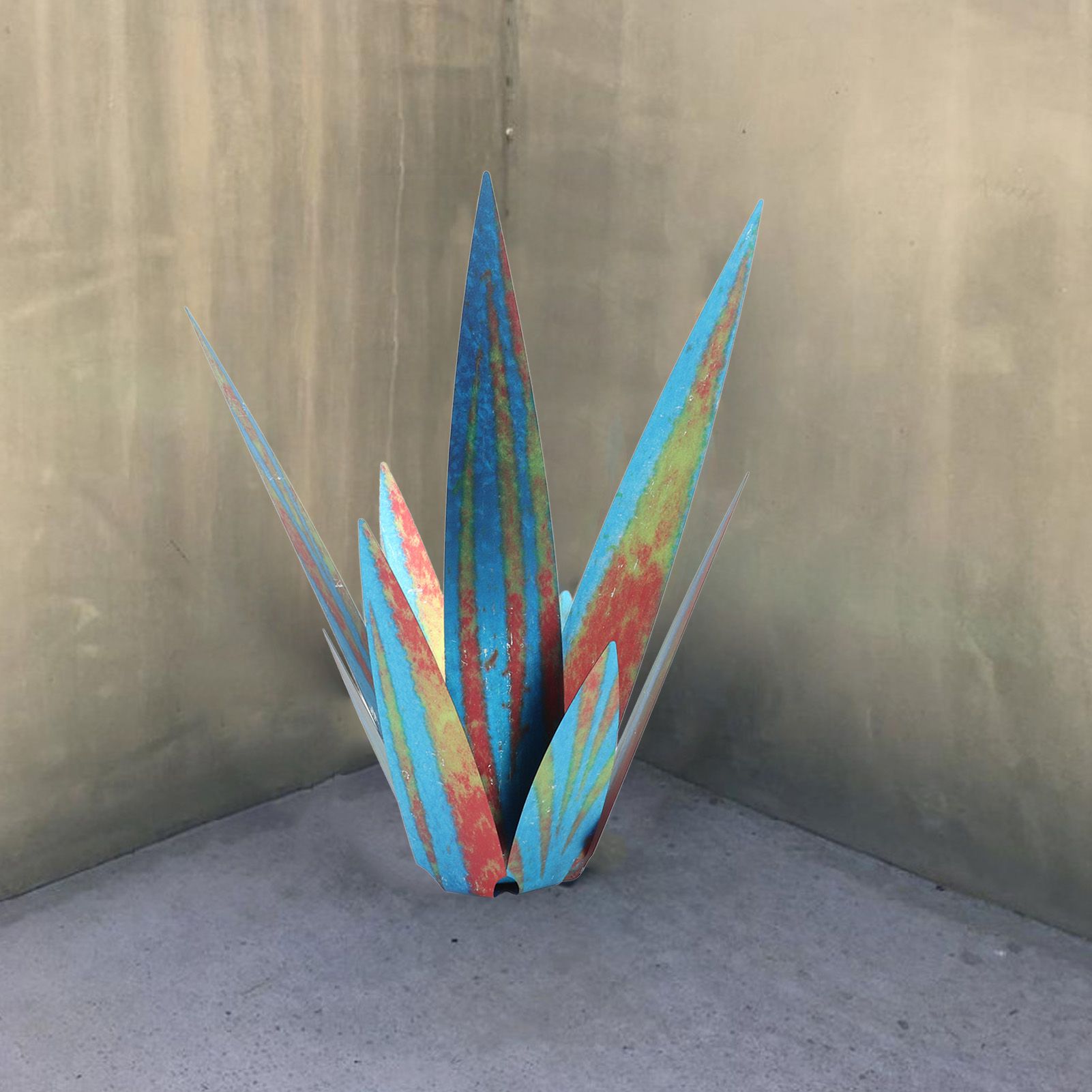 Tequila Sculpture Iron Plant Decor Metallic Luster Home Decoration for Patio view 11