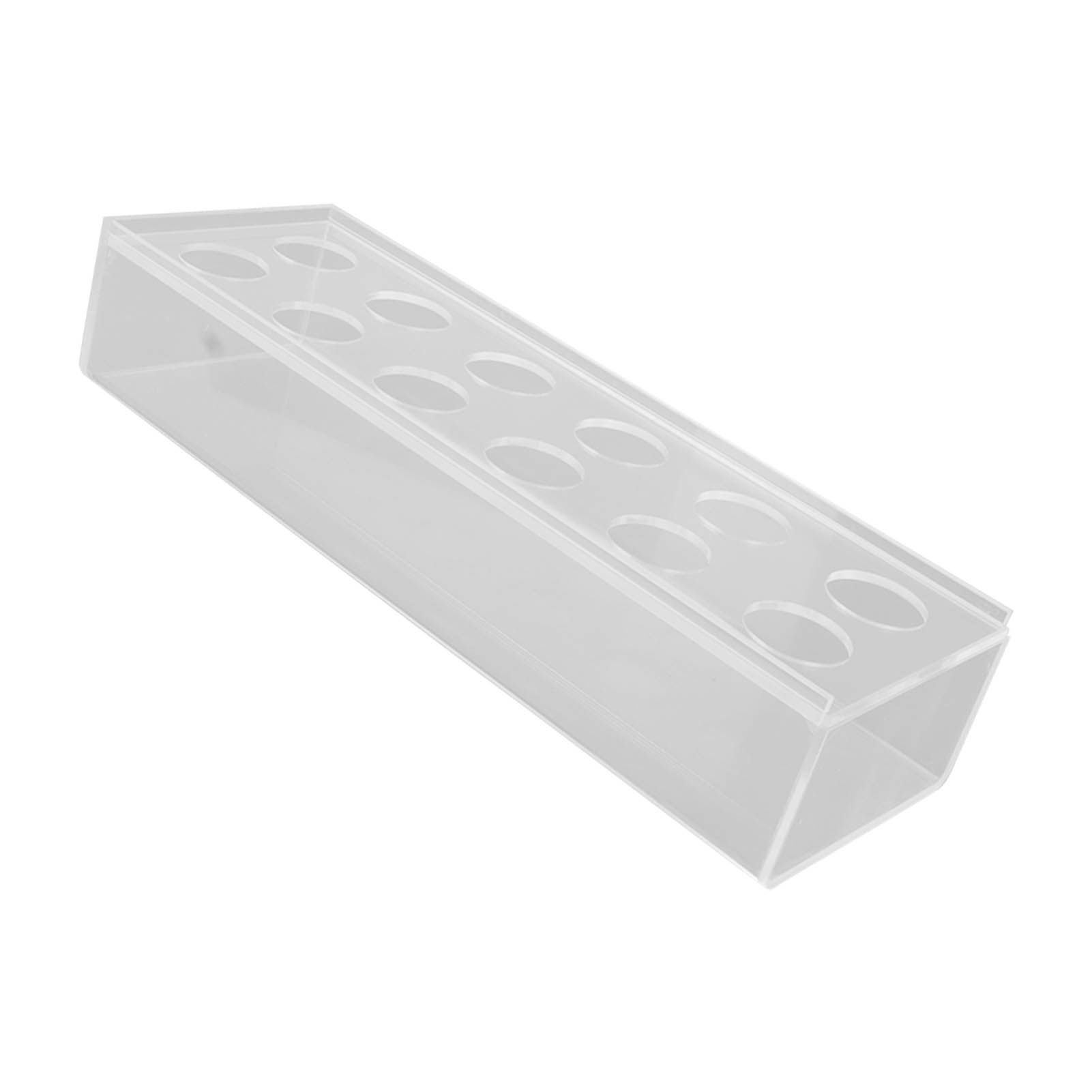 Clear Acrylic Flower Vase Multi Holes Elegant Decorative Long Rectangle Vase view 6