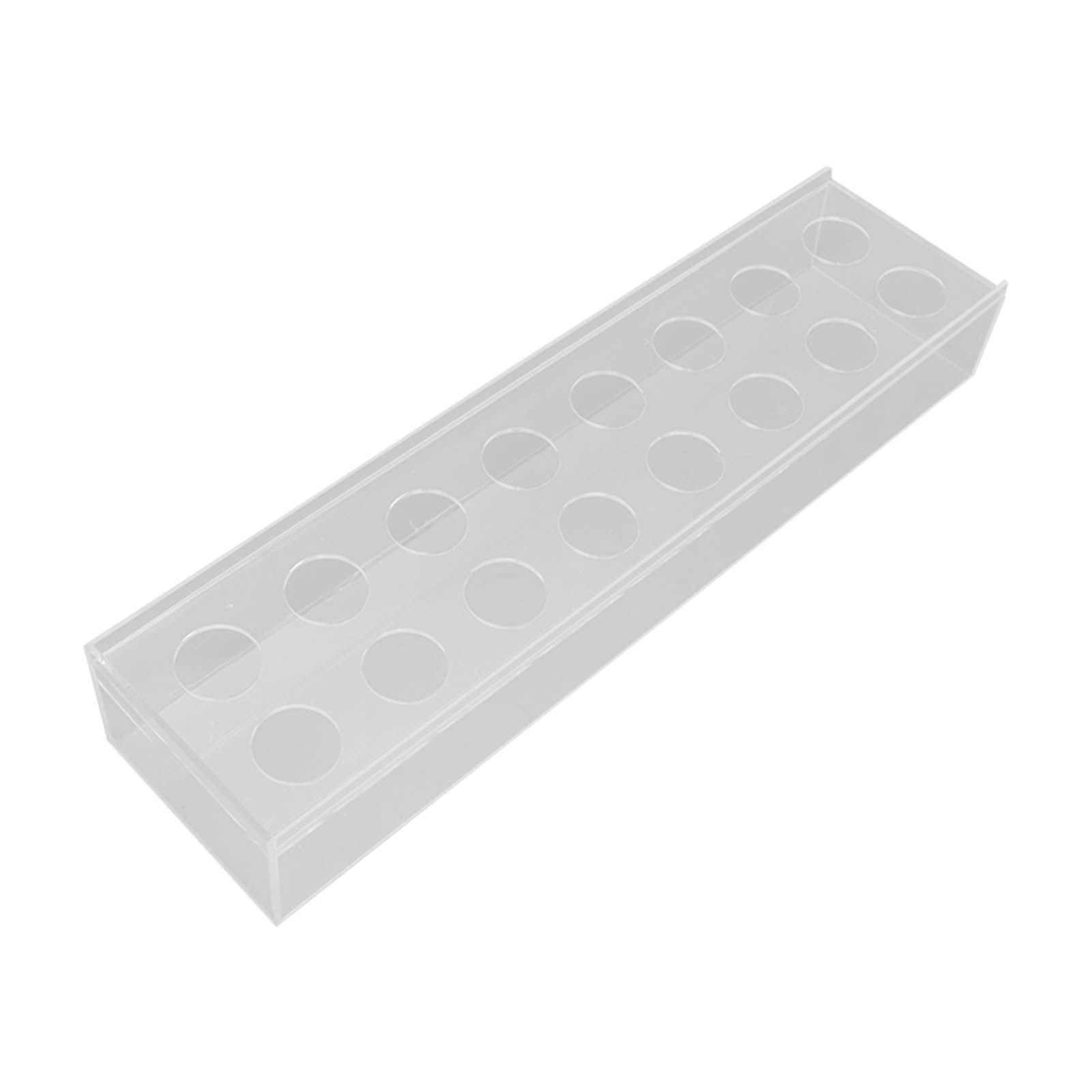 Clear Acrylic Flower Vase Multi Holes Elegant Decorative Long Rectangle Vase view 3