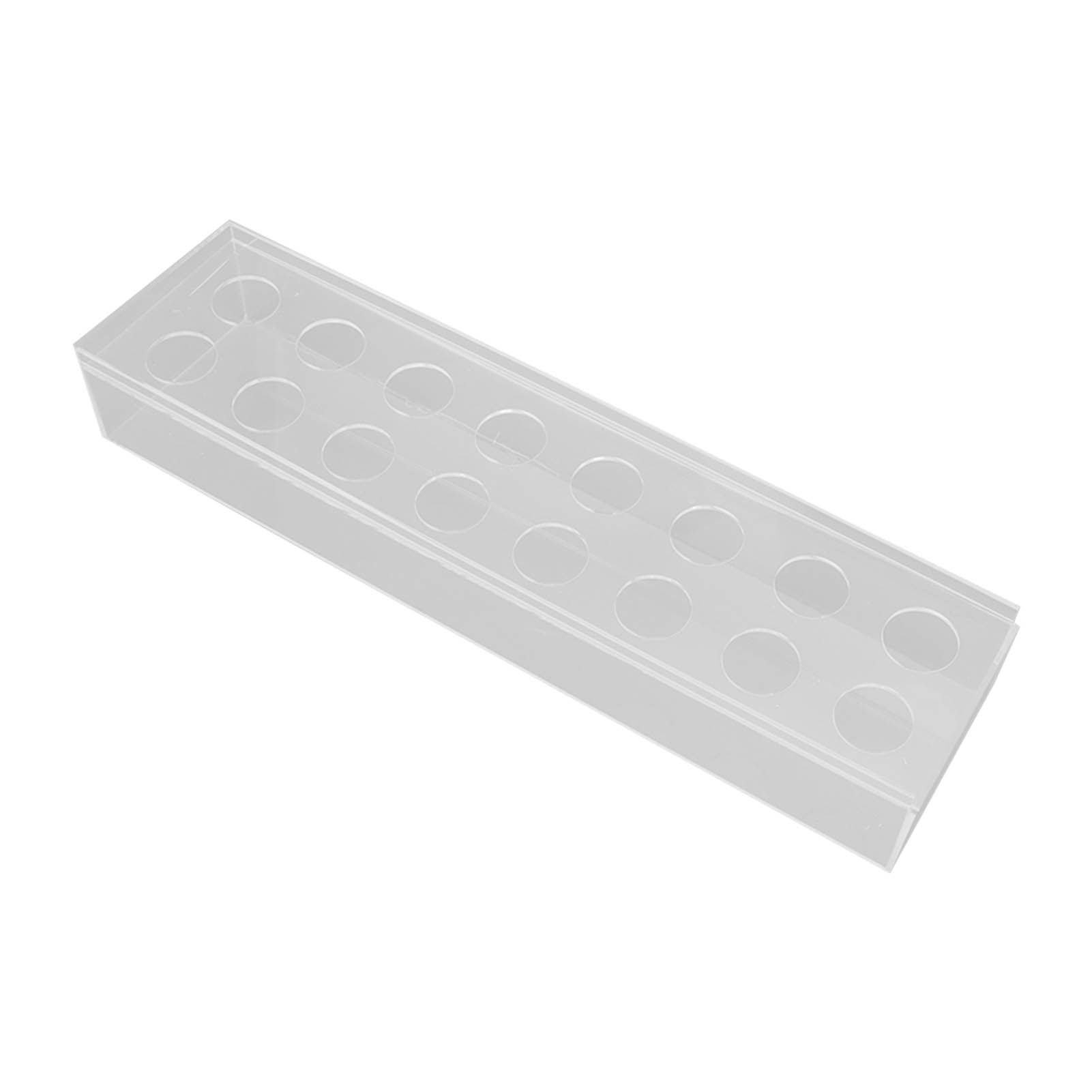 Clear Acrylic Flower Vase Multi Holes Elegant Decorative Long Rectangle Vase view 8