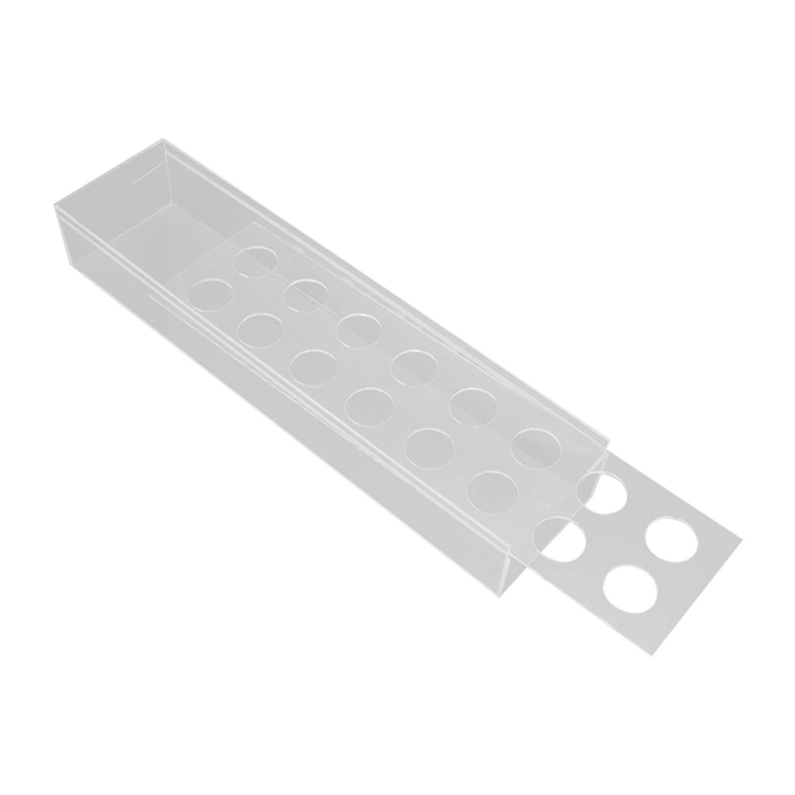 Clear Acrylic Flower Vase Multi Holes Elegant Decorative Long Rectangle Vase view 9
