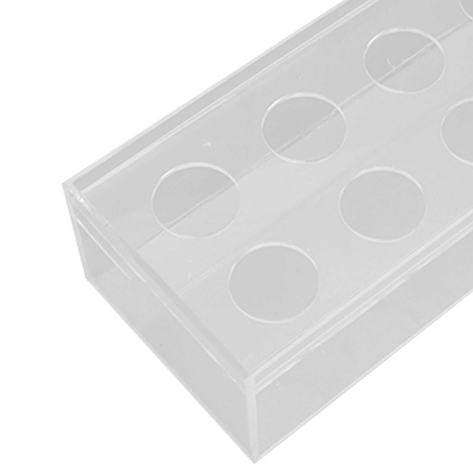 Clear Acrylic Flower Vase Multi Holes Elegant Decorative Long Rectangle Vase view 13