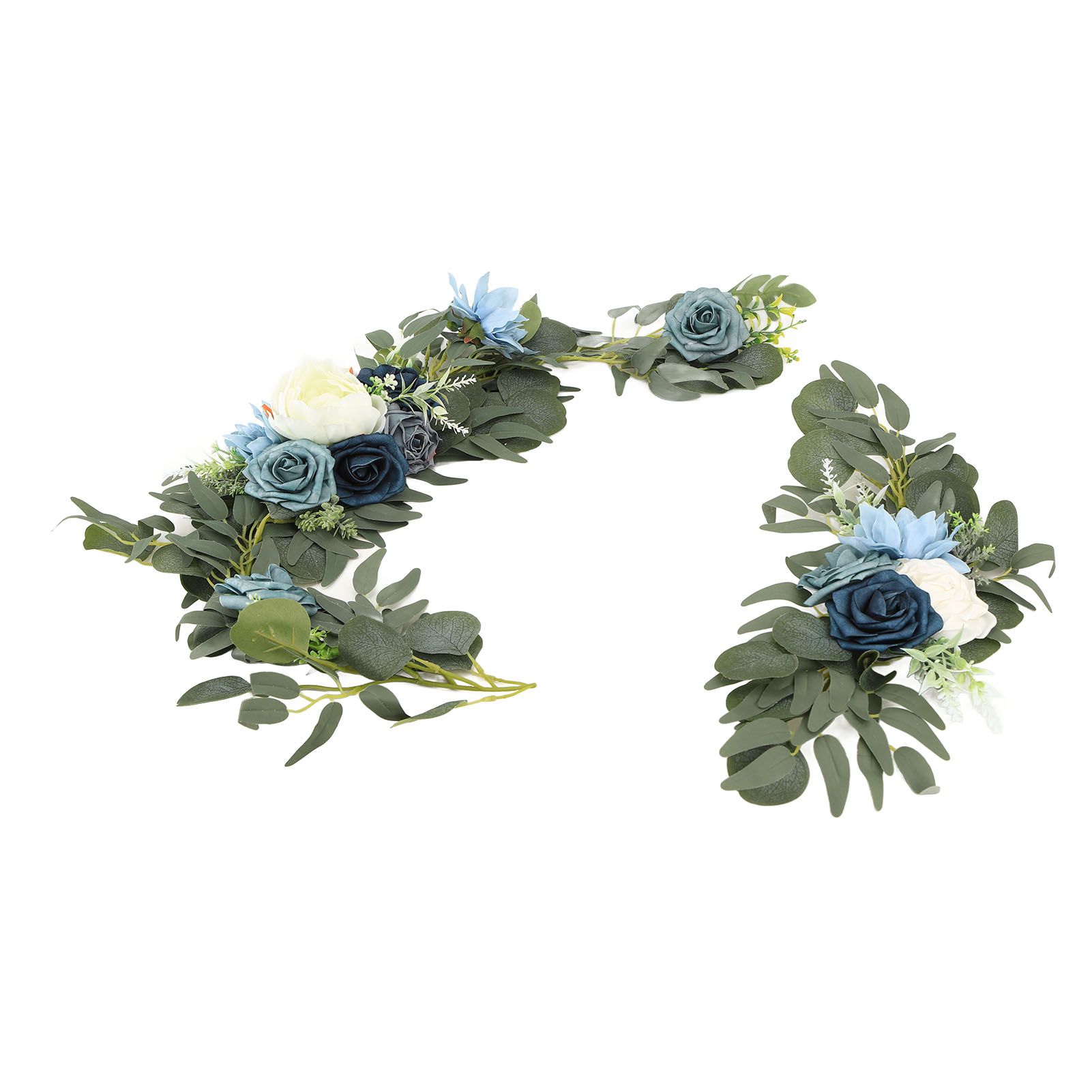 Faux Flower Swag Set Artificial Flower Arch Decor Wedding Welcome Reception view 2