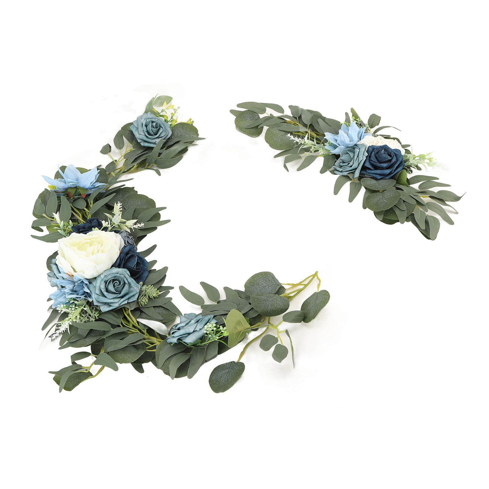 Faux Flower Swag Set Artificial Flower Arch Decor Wedding Welcome Reception view 3