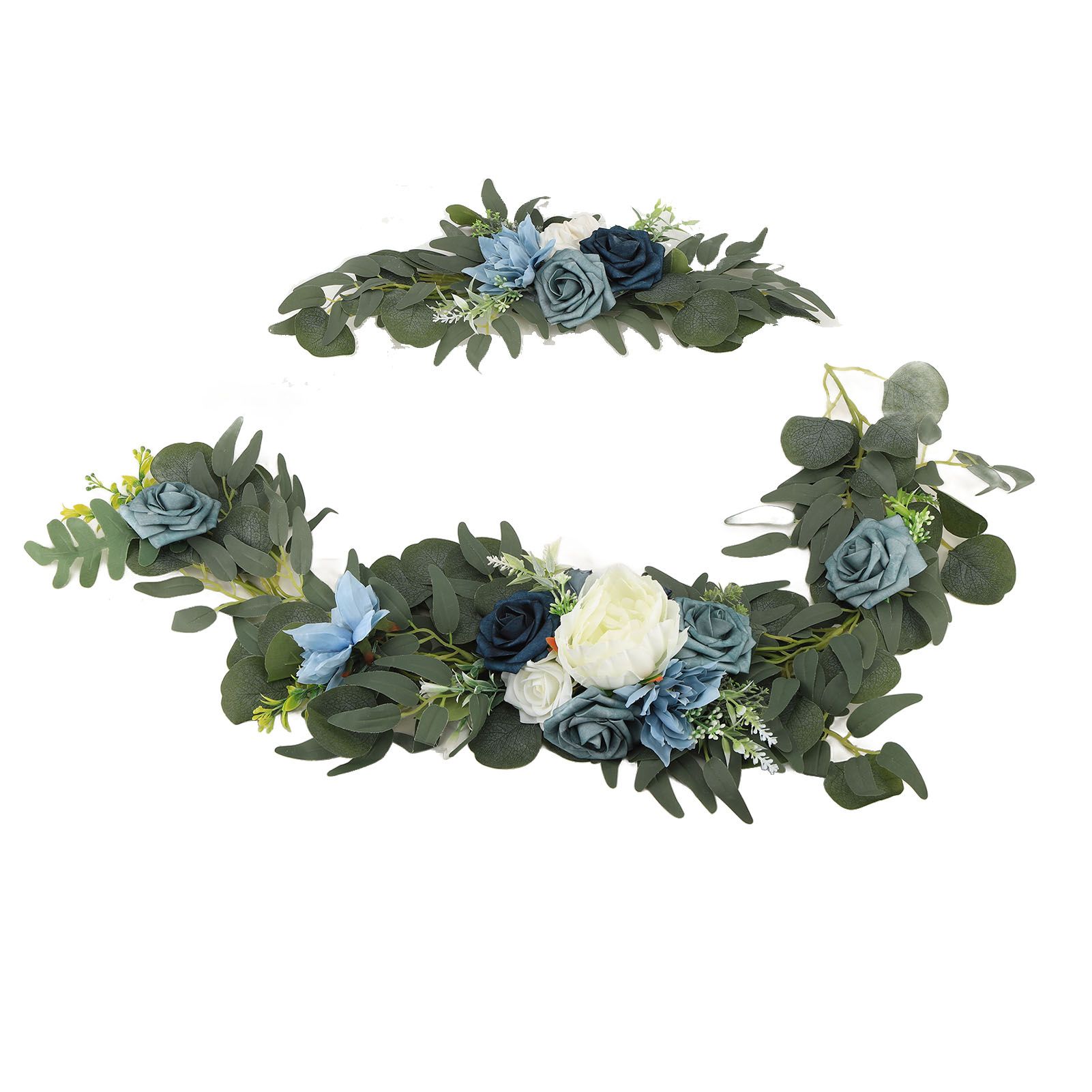 Faux Flower Swag Set Artificial Flower Arch Decor Wedding Welcome Reception view 4