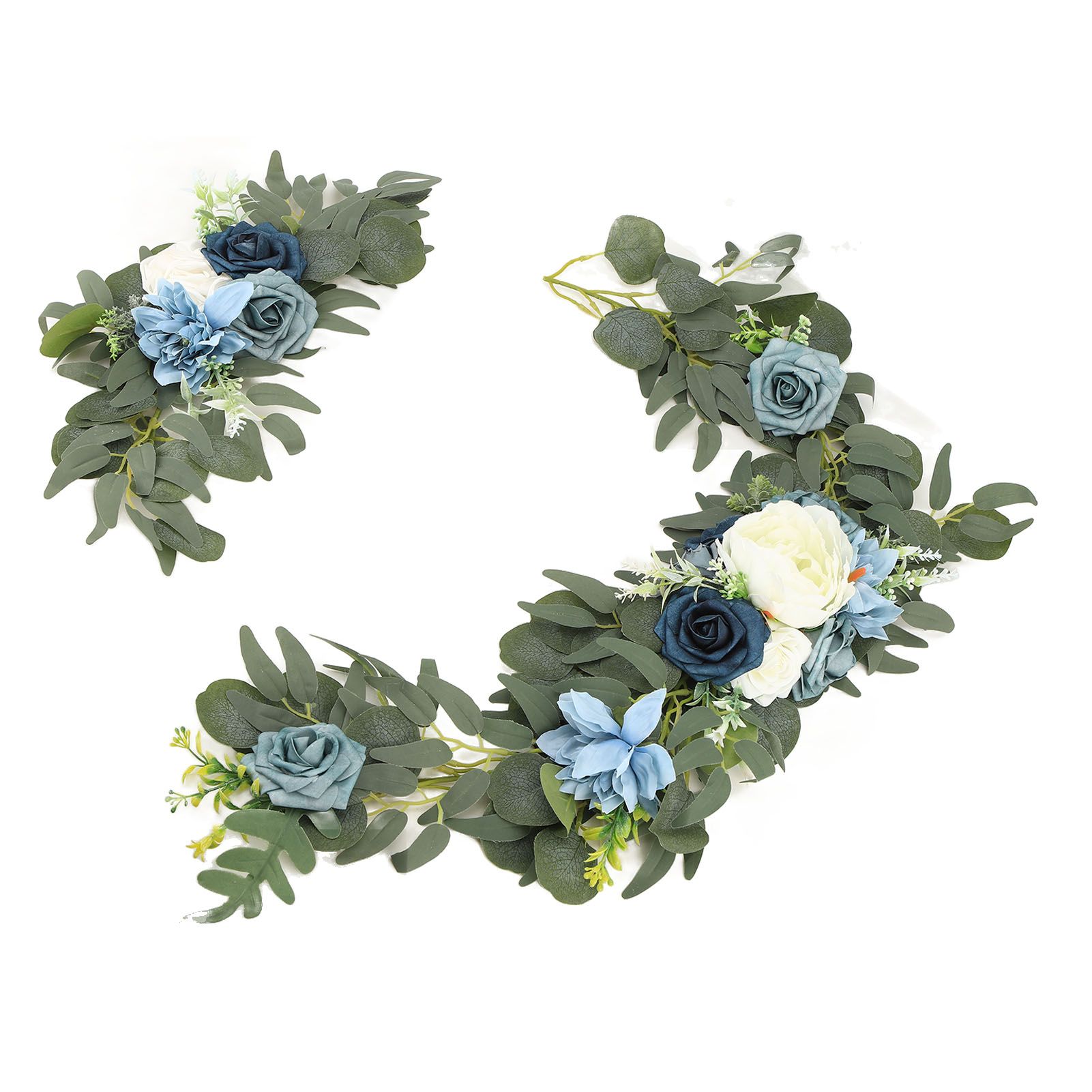 Faux Flower Swag Set Artificial Flower Arch Decor Wedding Welcome Reception view 5