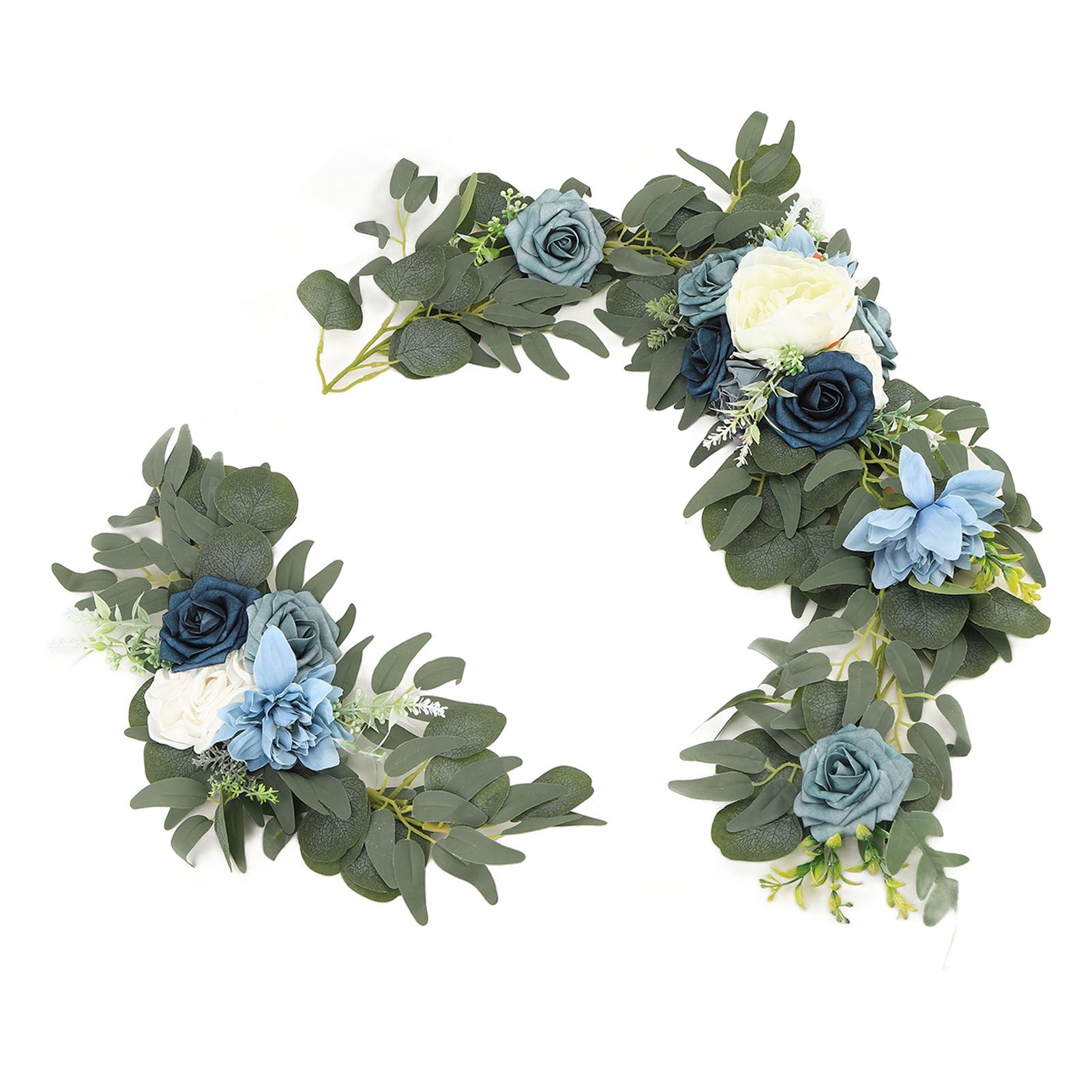 Faux Flower Swag Set Artificial Flower Arch Decor Wedding Welcome Reception view 6
