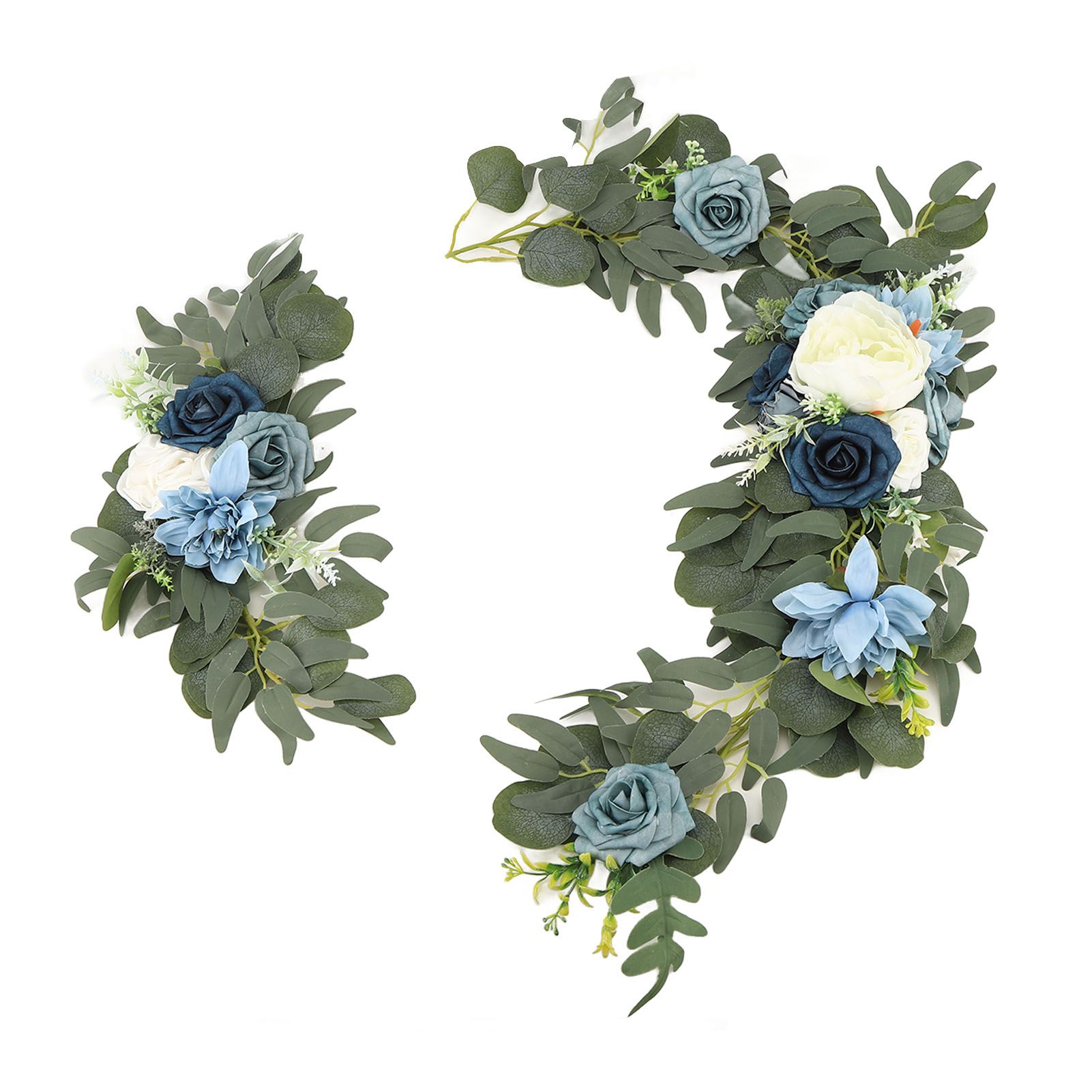 Faux Flower Swag Set Artificial Flower Arch Decor Wedding Welcome Reception view 7