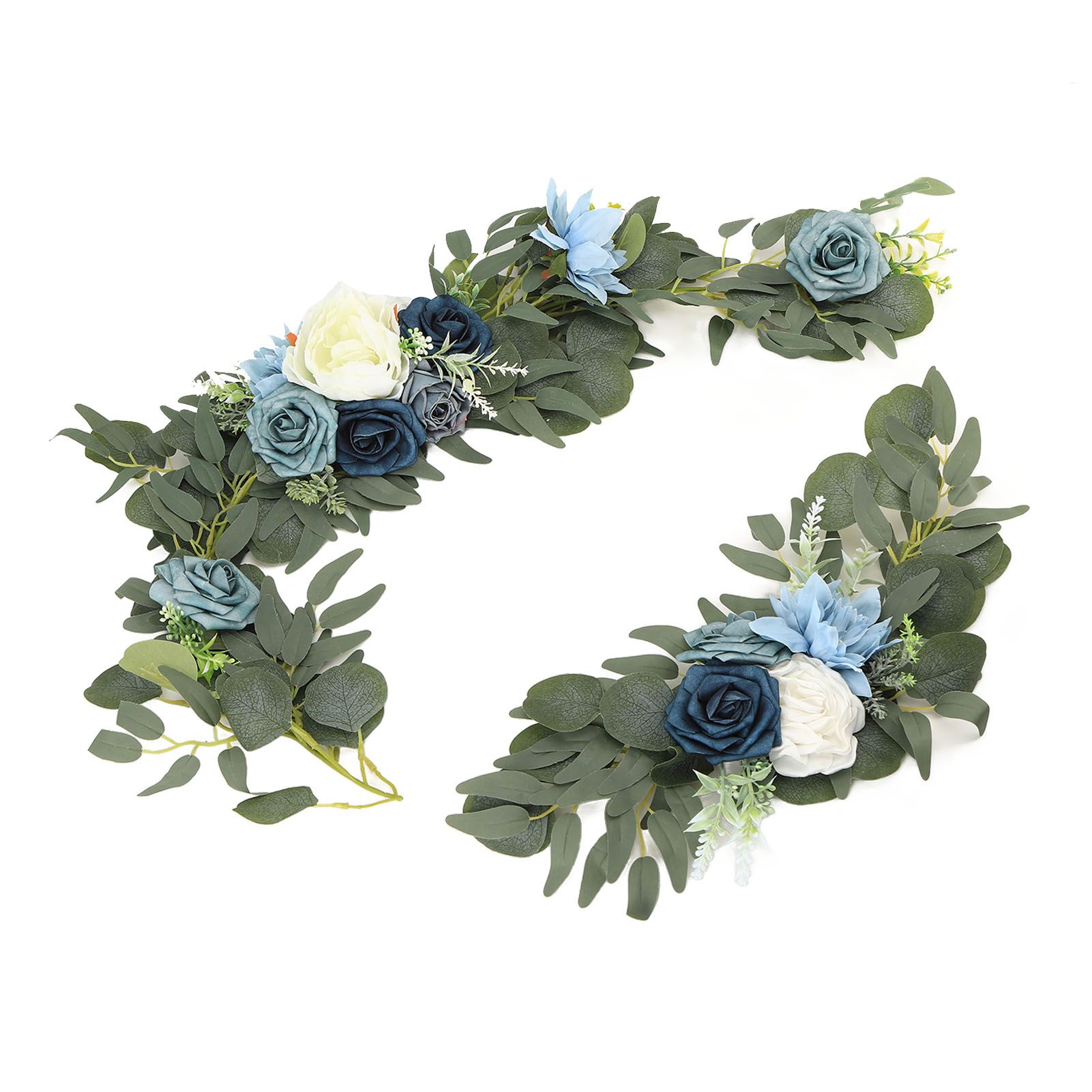 Faux Flower Swag Set Artificial Flower Arch Decor Wedding Welcome Reception view 9