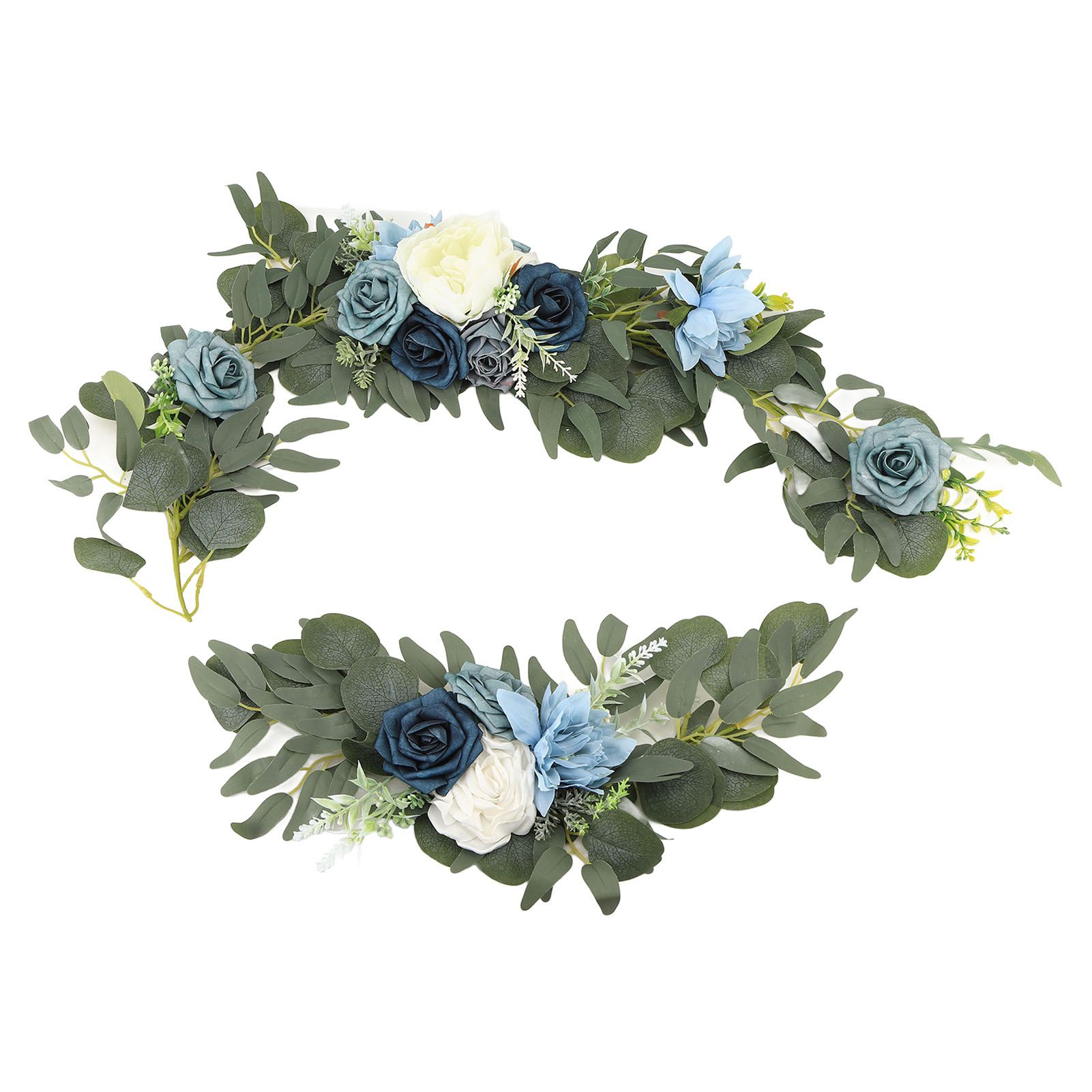 Faux Flower Swag Set Artificial Flower Arch Decor Wedding Welcome Reception view 10