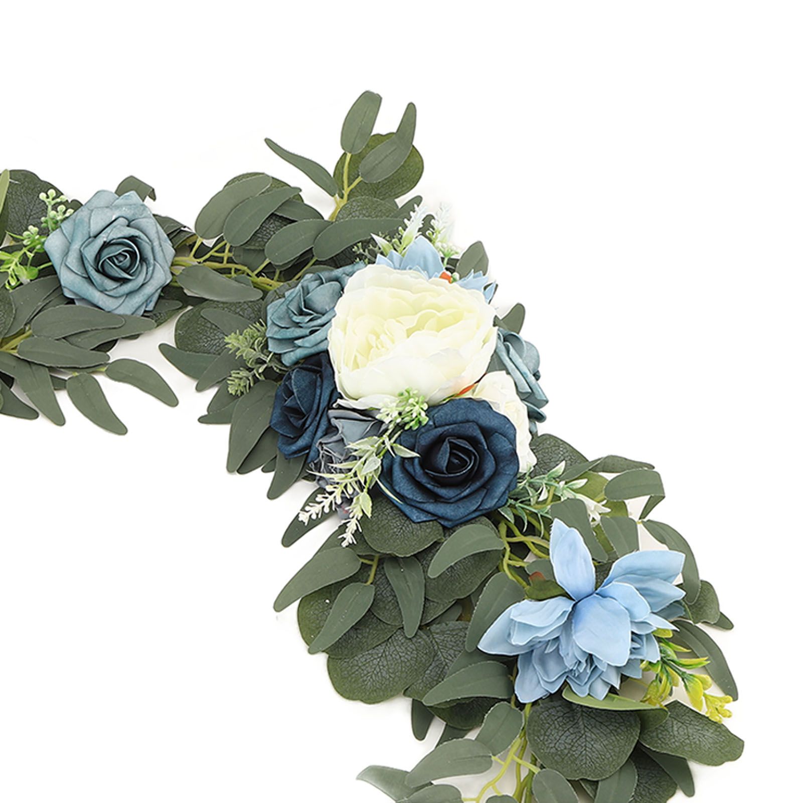 Faux Flower Swag Set Artificial Flower Arch Decor Wedding Welcome Reception view 13