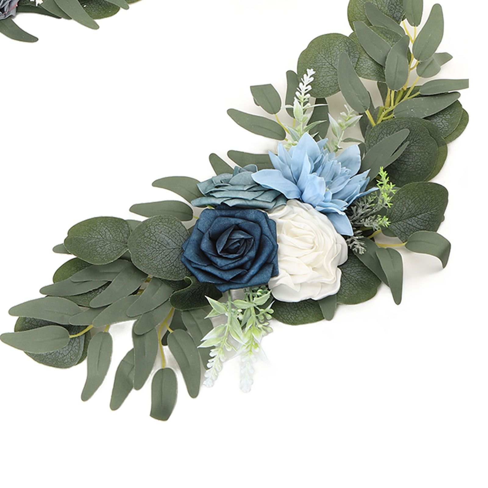Faux Flower Swag Set Artificial Flower Arch Decor Wedding Welcome Reception view 14