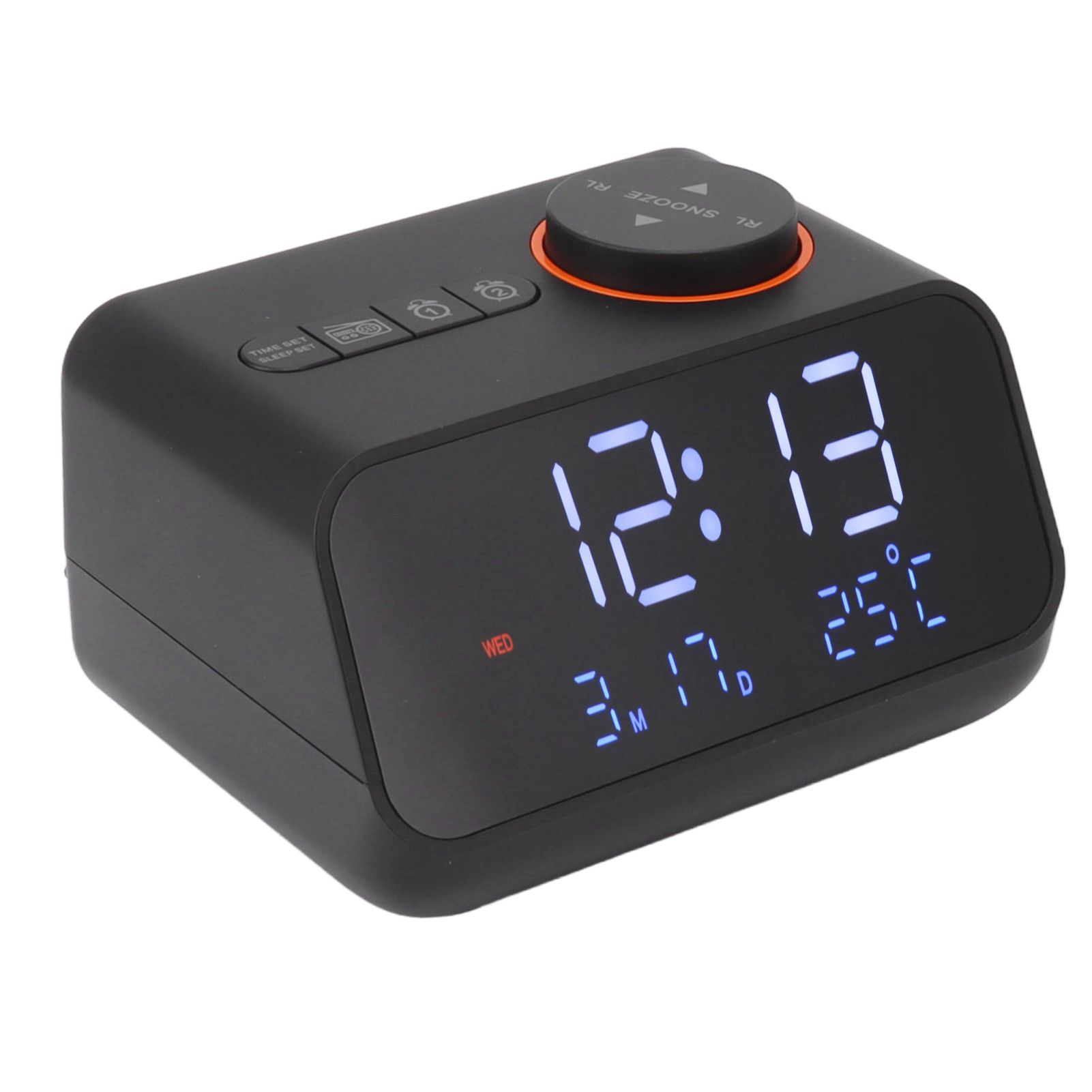 Alarm Clock Radio LED Digital Alarm Clock with FM Radio Music Temperature view 9
