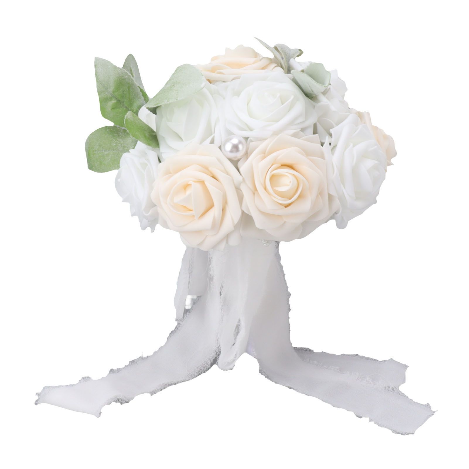 Wedding Bouquet Vivid Color Holding Flowers Romantic Handmade Elegant Holding view 3