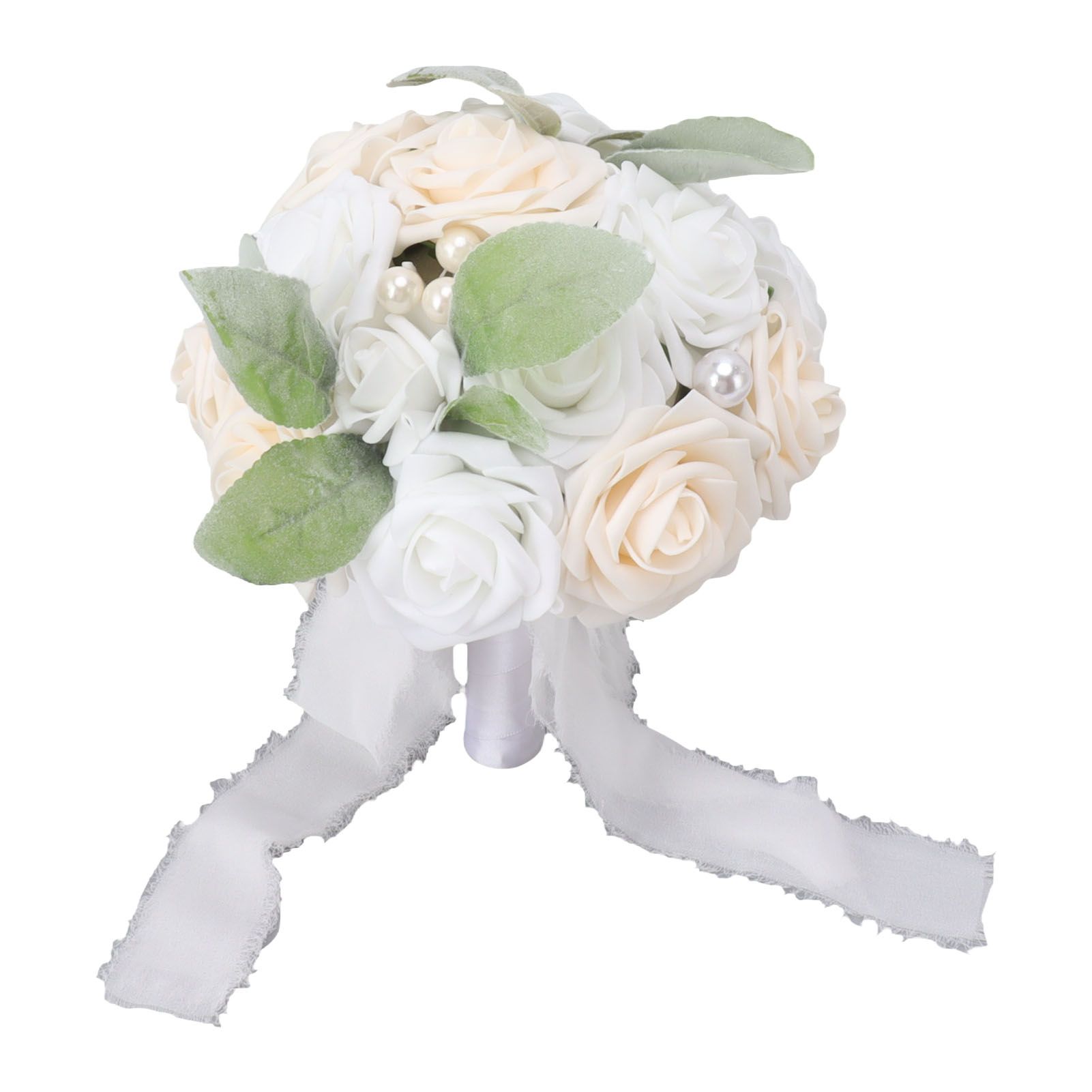 Wedding Bouquet Vivid Color Holding Flowers Romantic Handmade Elegant Holding view 4