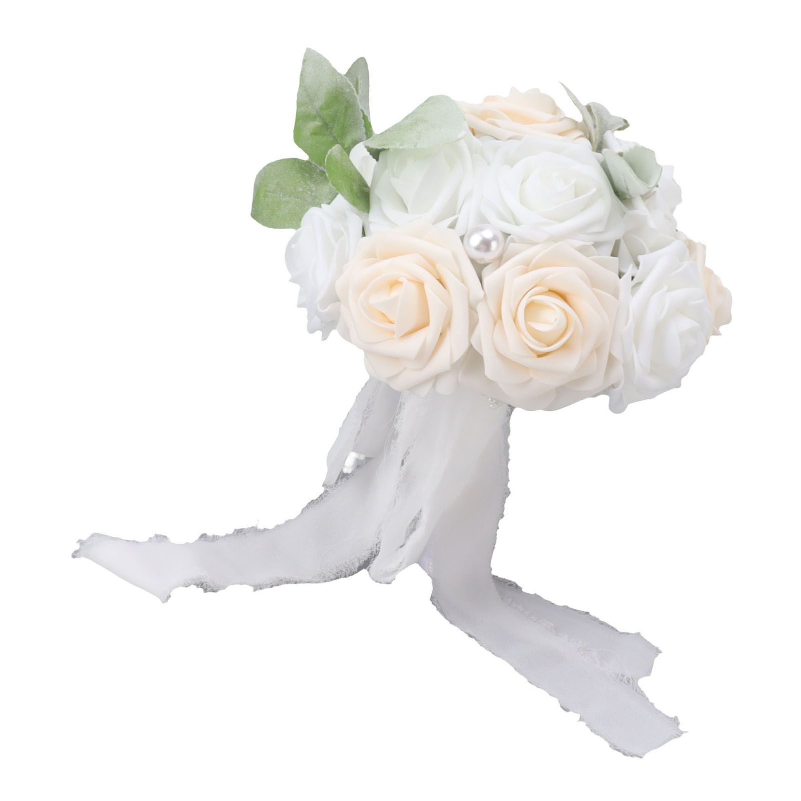 Wedding Bouquet Vivid Color Holding Flowers Romantic Handmade Elegant Holding view 6