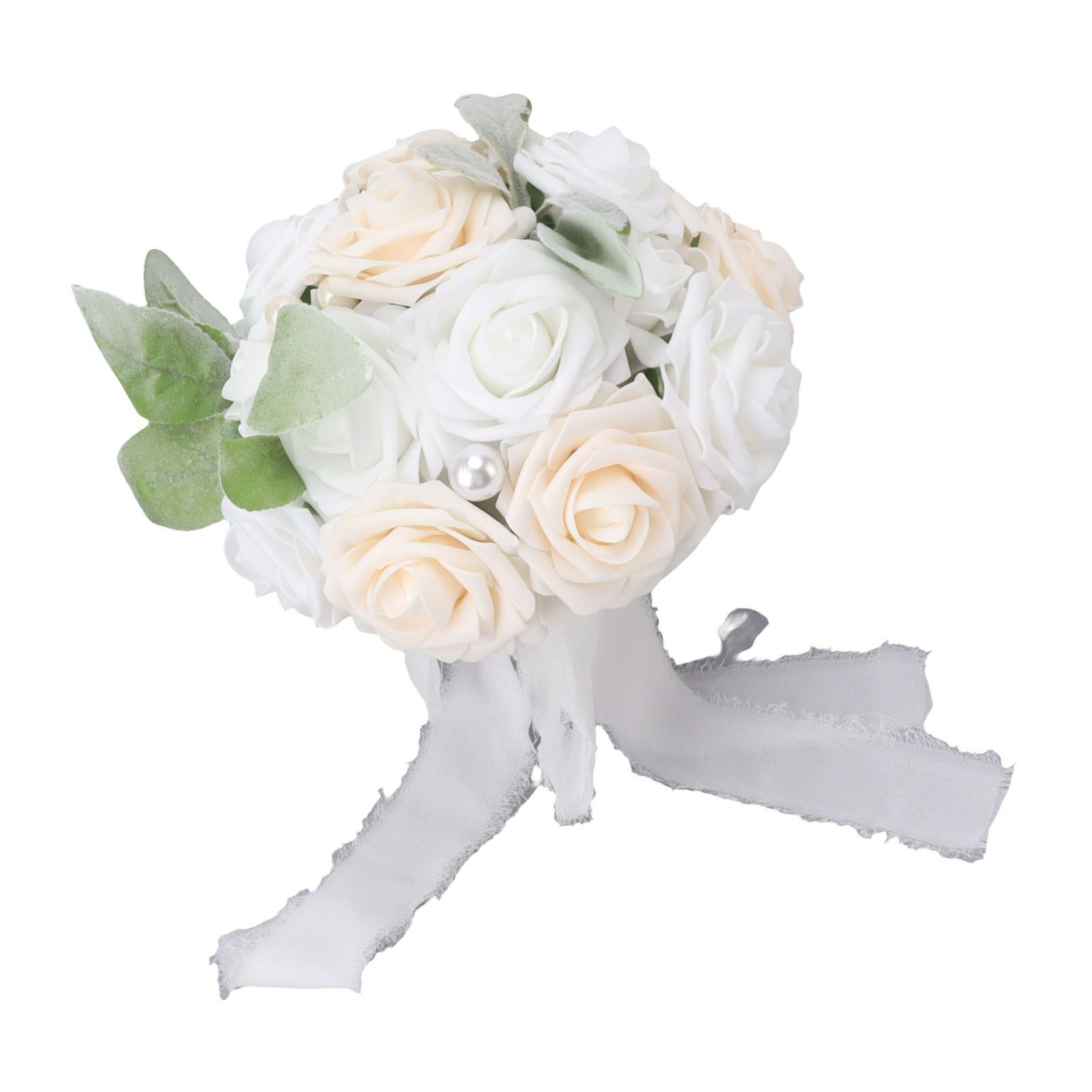 Wedding Bouquet Vivid Color Holding Flowers Romantic Handmade Elegant Holding view 8