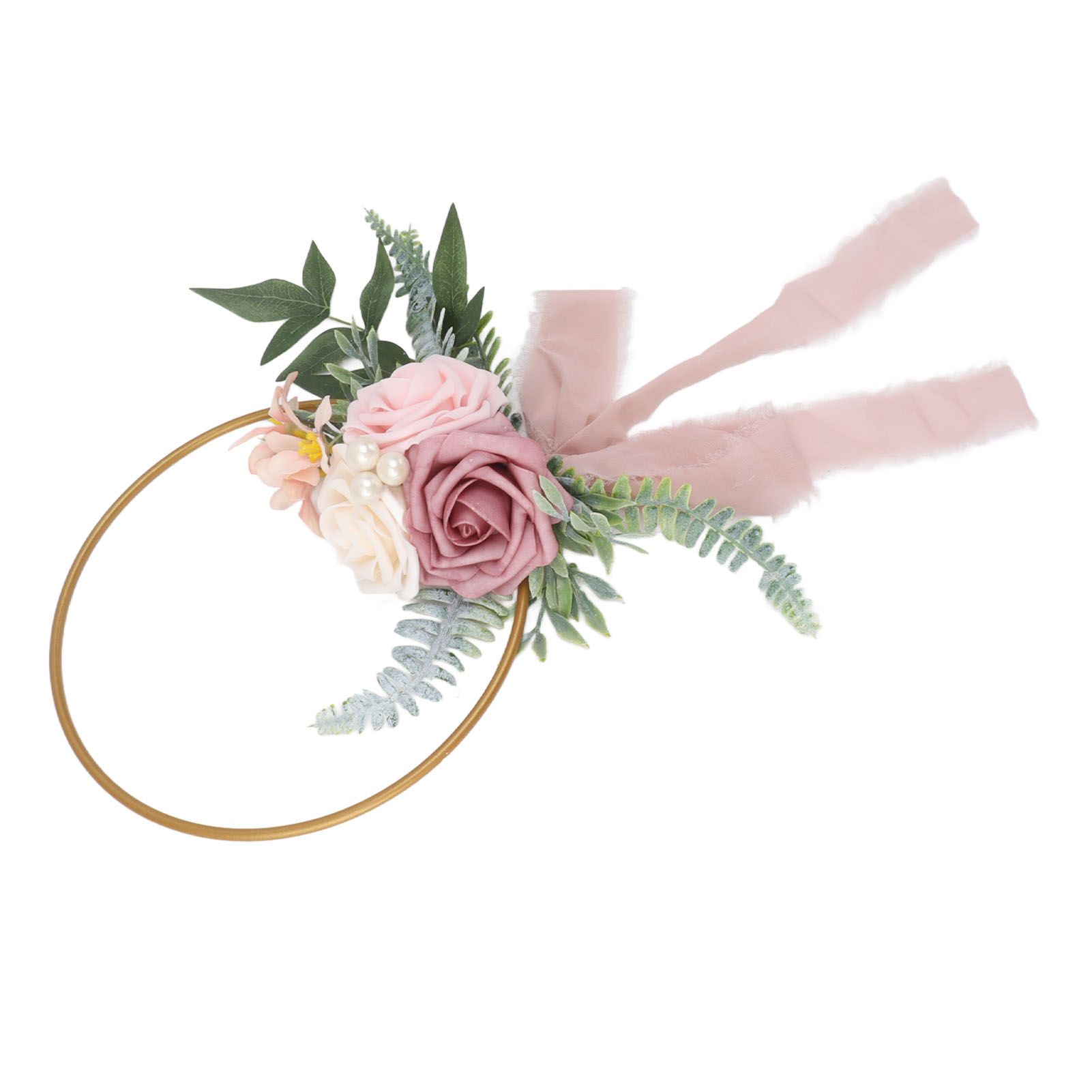 Artificial Succulents Wreath Iron Foam Greenery Wreath Portable Bridal Wreath view 5