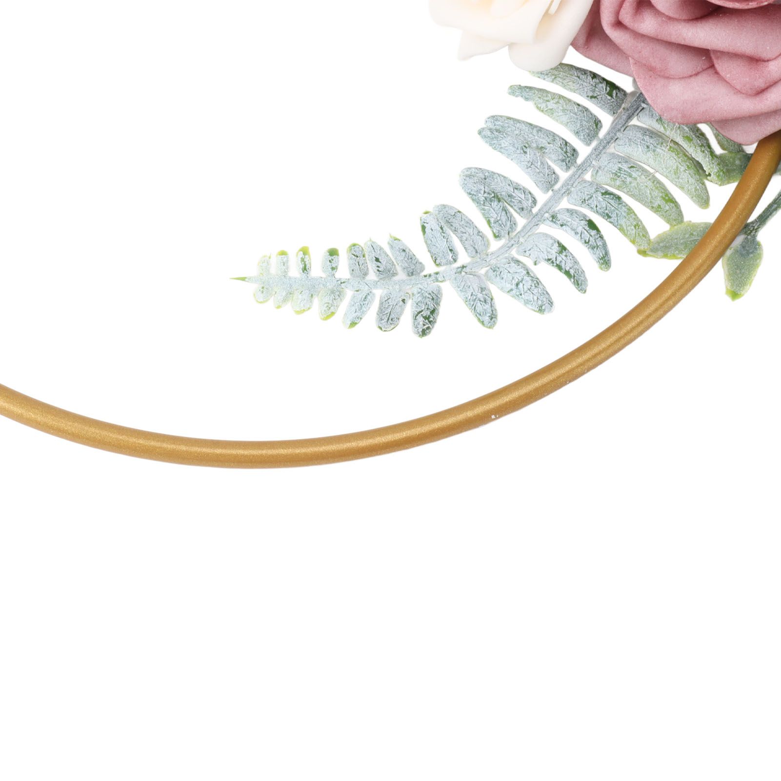 Artificial Succulents Wreath Iron Foam Greenery Wreath Portable Bridal Wreath view 14