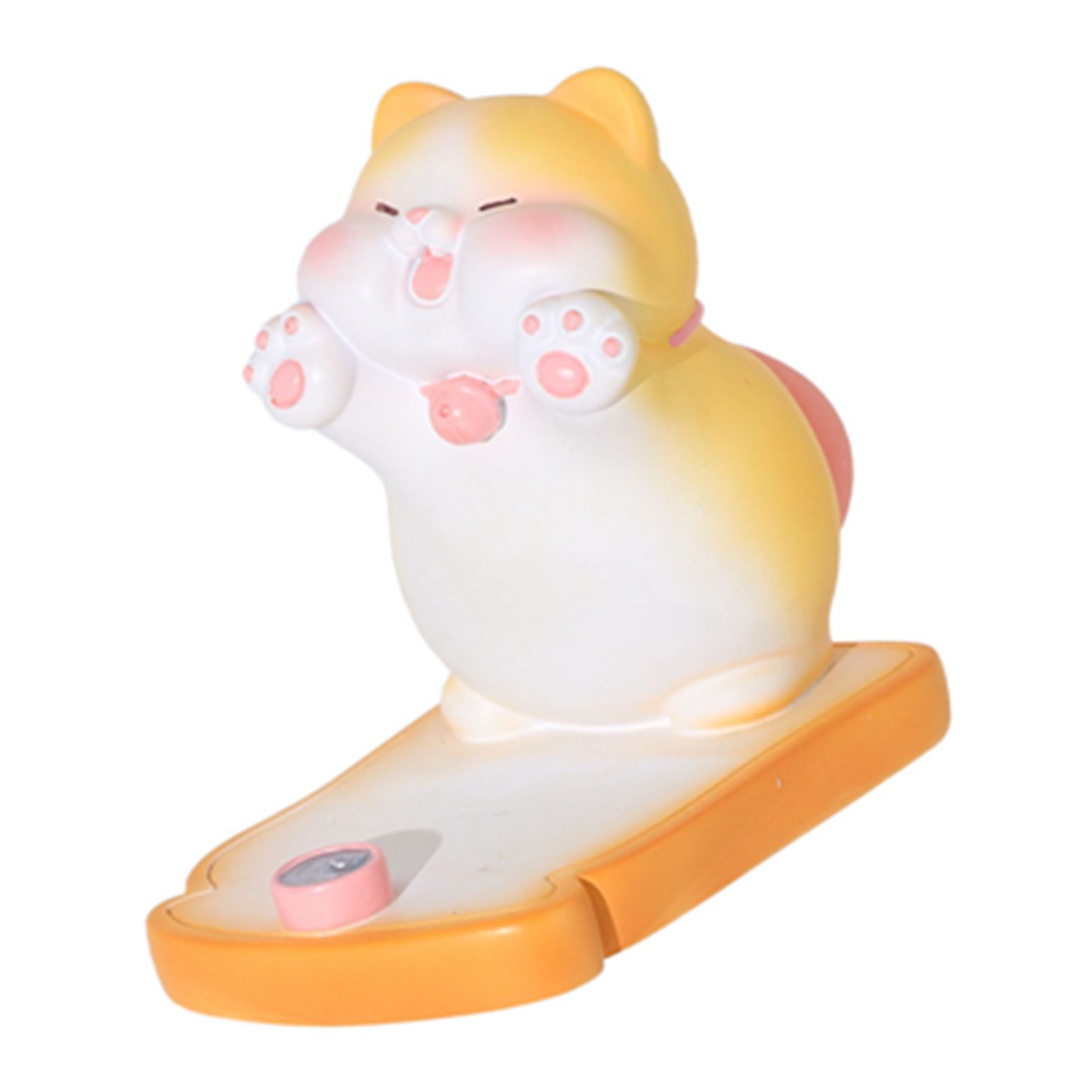 Cute Cat Cellphone Holder Resin Mini Portable Mobile Phone Stand Desk Ornament view 2