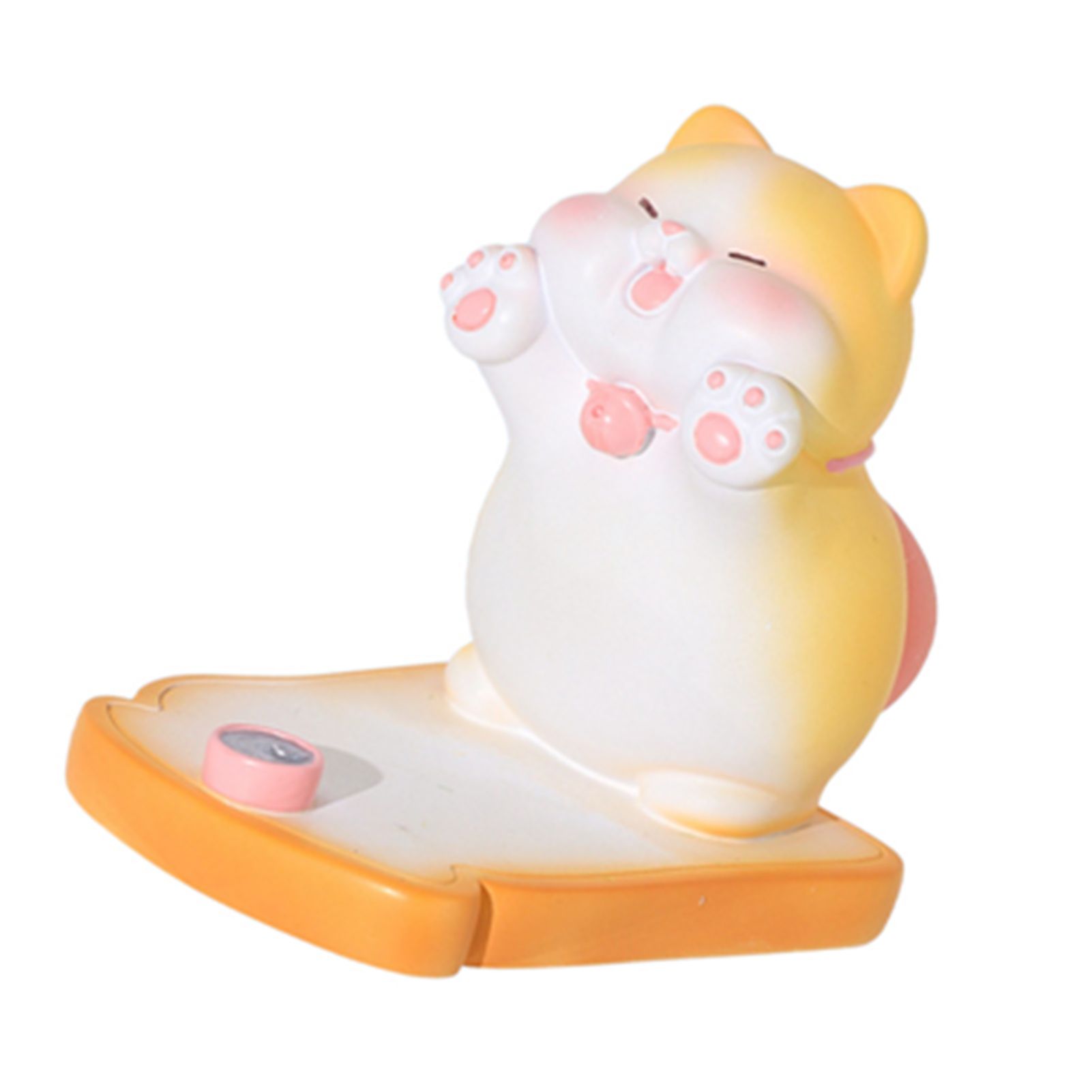 Cute Cat Cellphone Holder Resin Mini Portable Mobile Phone Stand Desk Ornament view 4