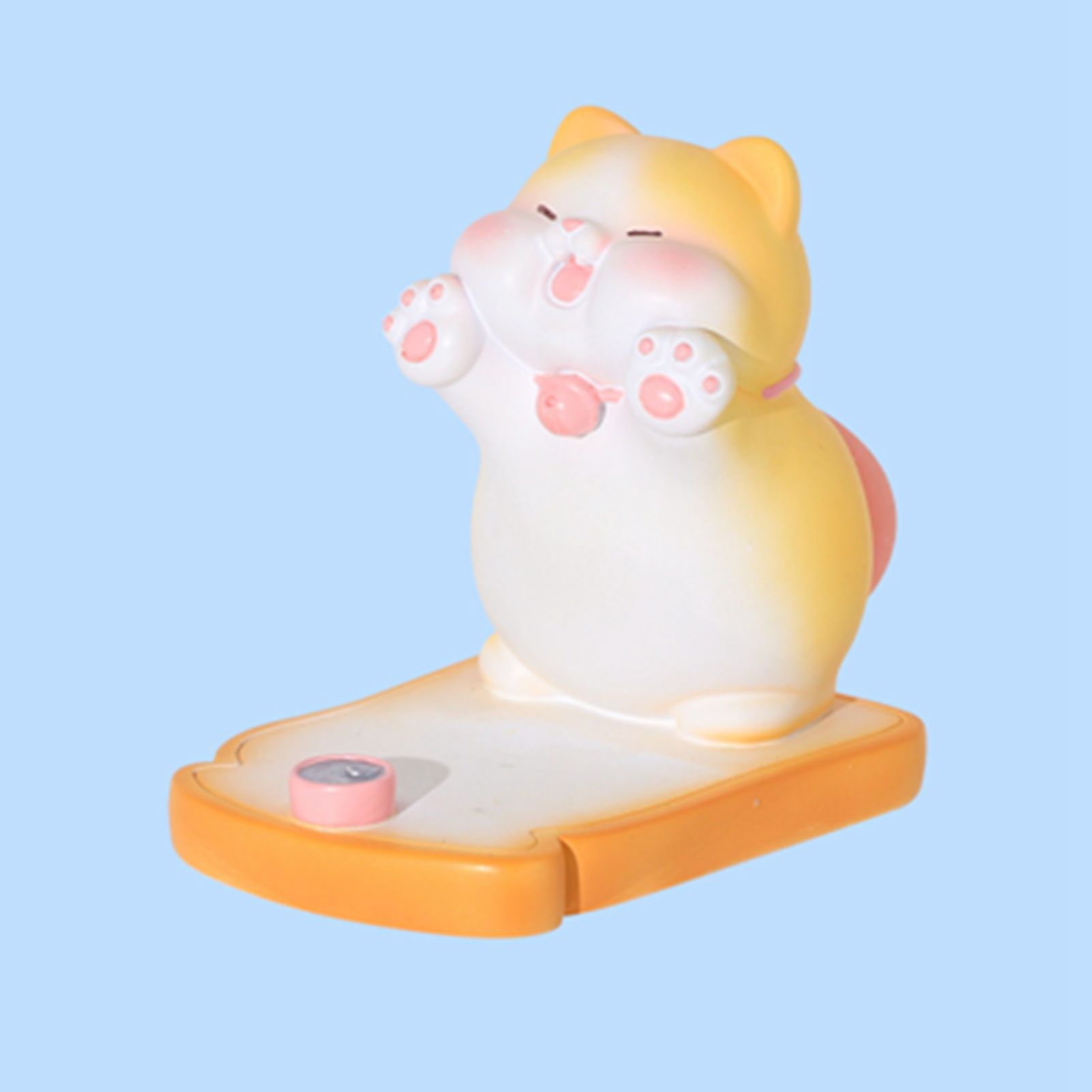 Cute Cat Cellphone Holder Resin Mini Portable Mobile Phone Stand Desk Ornament view 5
