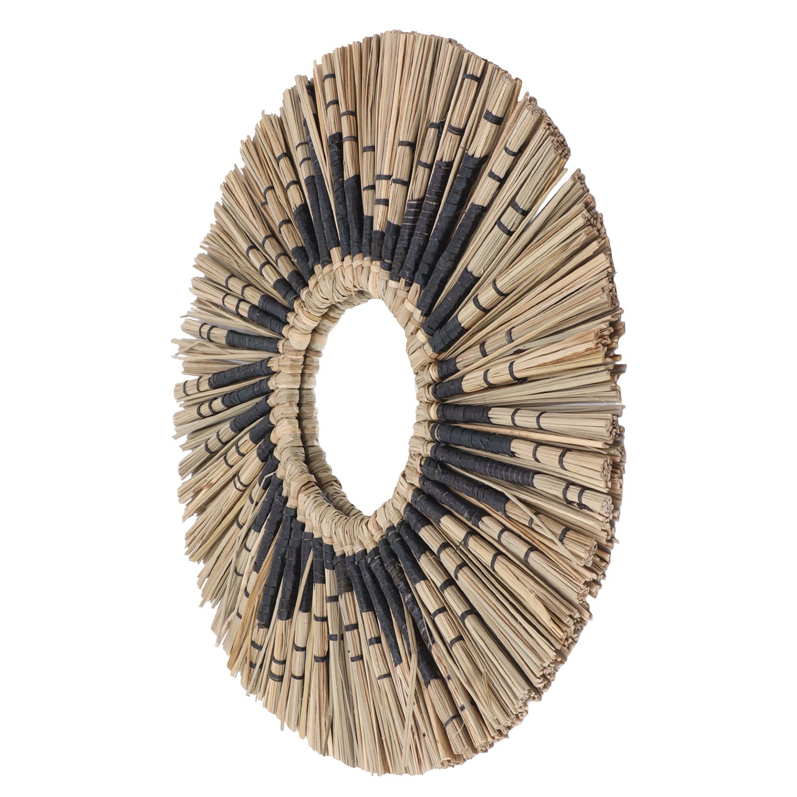 Seagrass Wall Mirror Hand Woven Decorative Round Seagrass Hanging Mirror for view 3