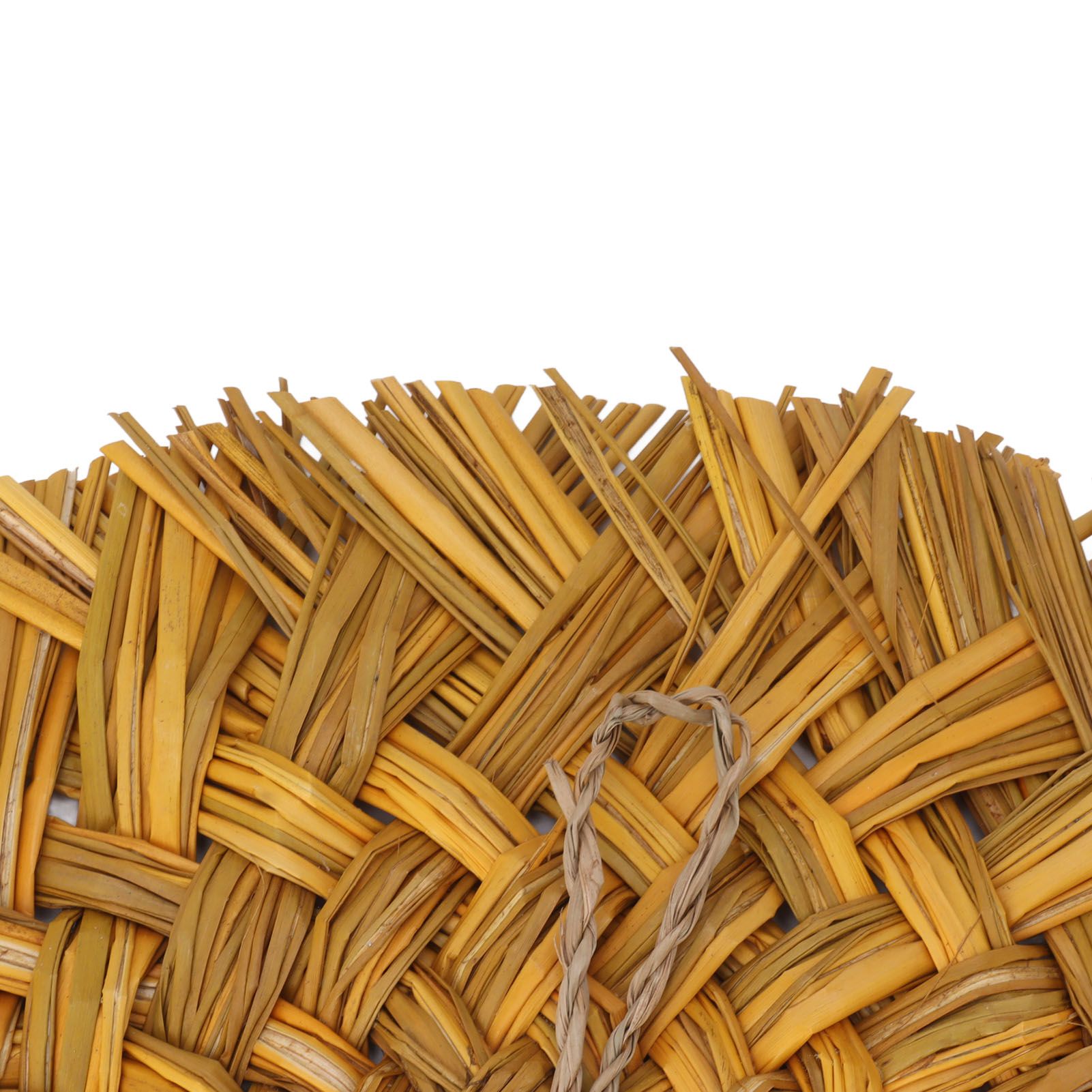 Straw Weaving Wall Mirror Retro Beautiful Woven Wall Hanging Mirror for Dorm view 15