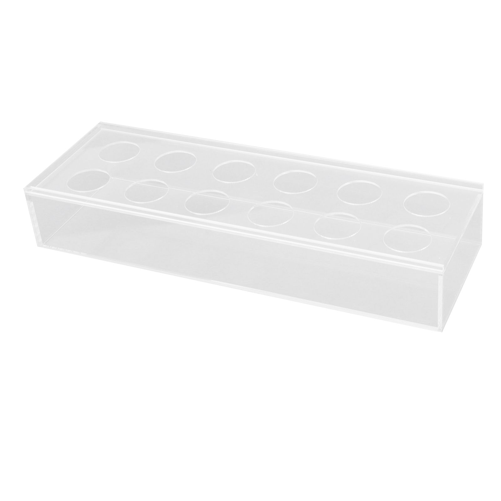 Rectangular Floral Centerpiece Clear Acrylic Flower Vase for Dining Table view 5