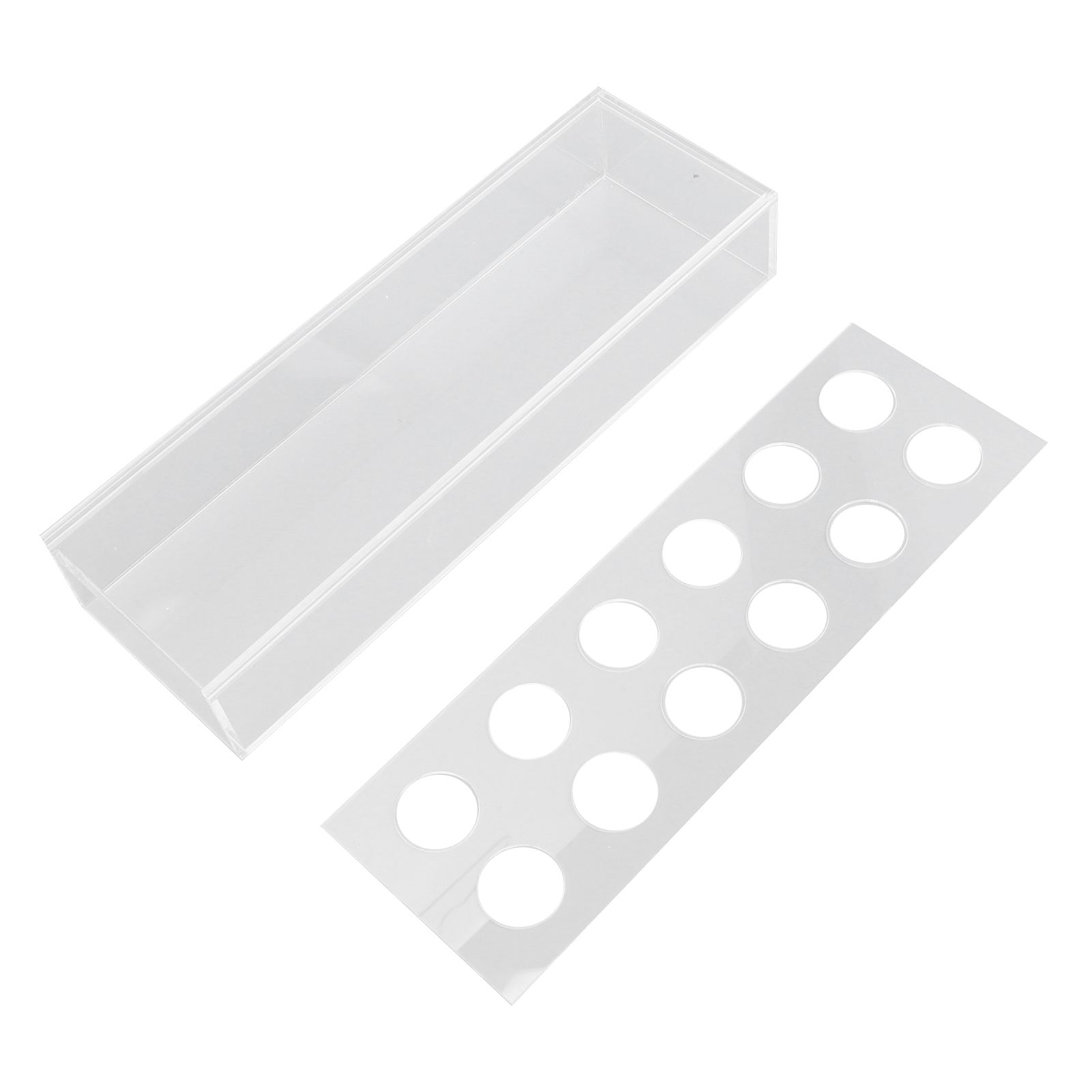 Rectangular Floral Centerpiece Clear Acrylic Flower Vase for Dining Table view 6