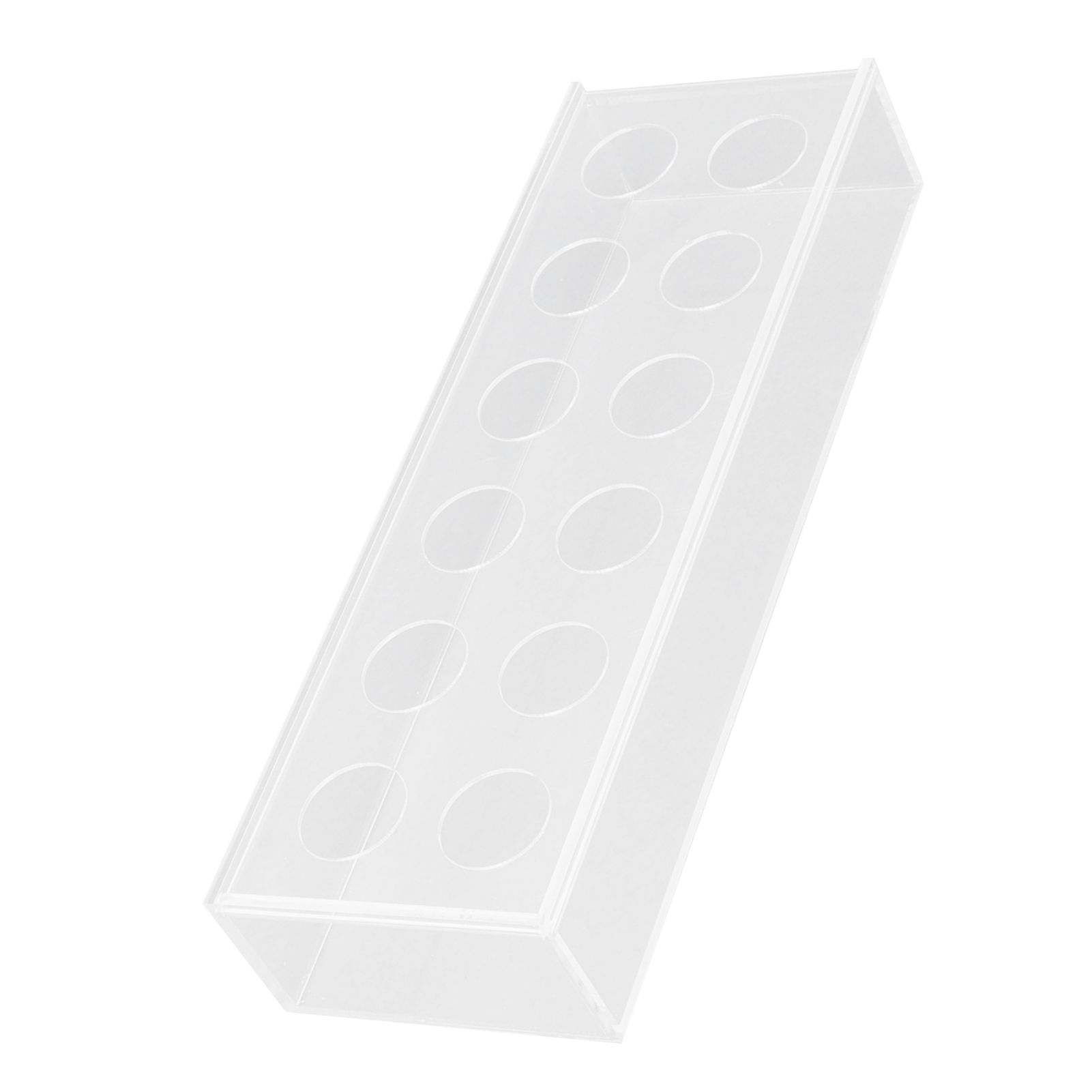 Rectangular Floral Centerpiece Clear Acrylic Flower Vase for Dining Table view 9
