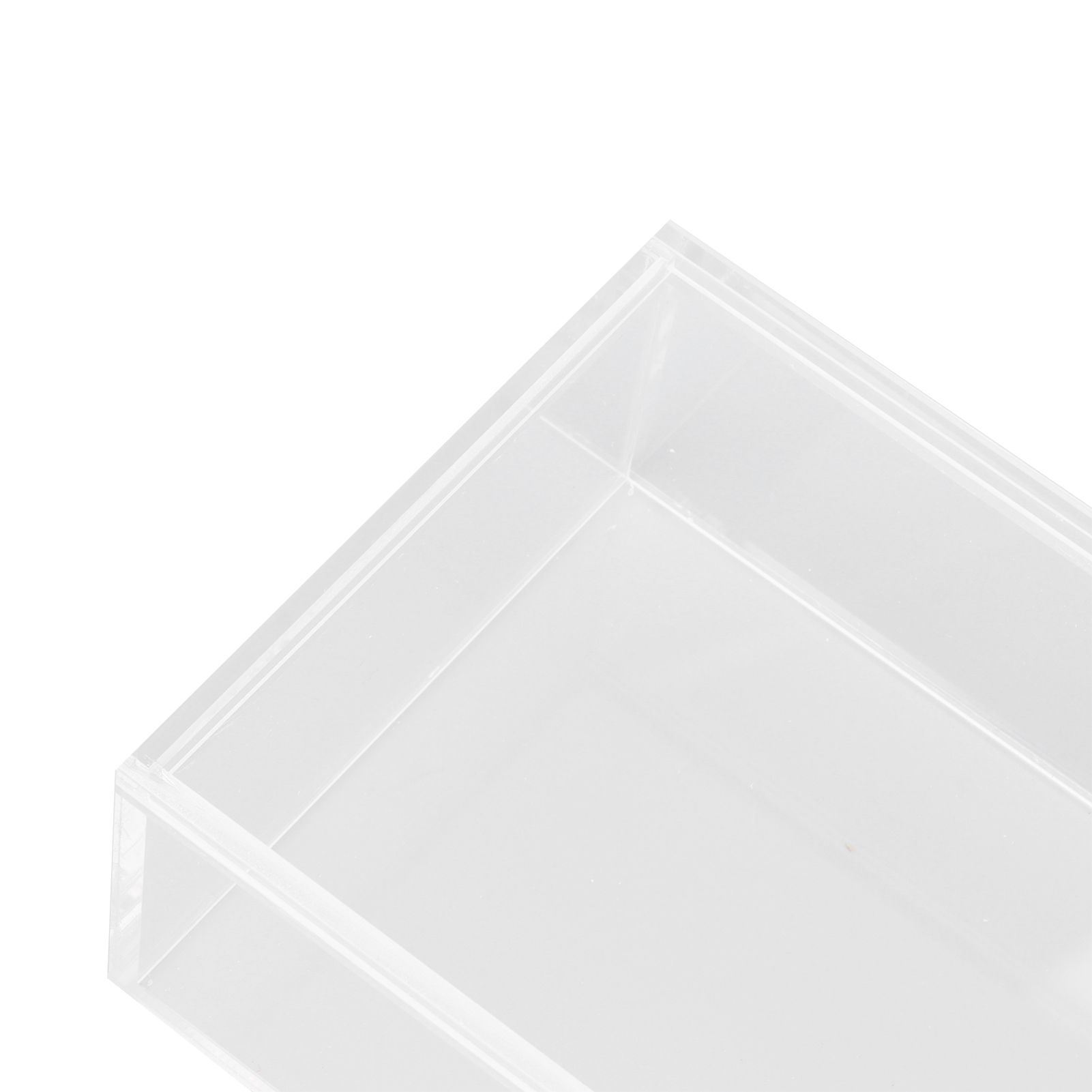 Rectangular Floral Centerpiece Clear Acrylic Flower Vase for Dining Table view 13