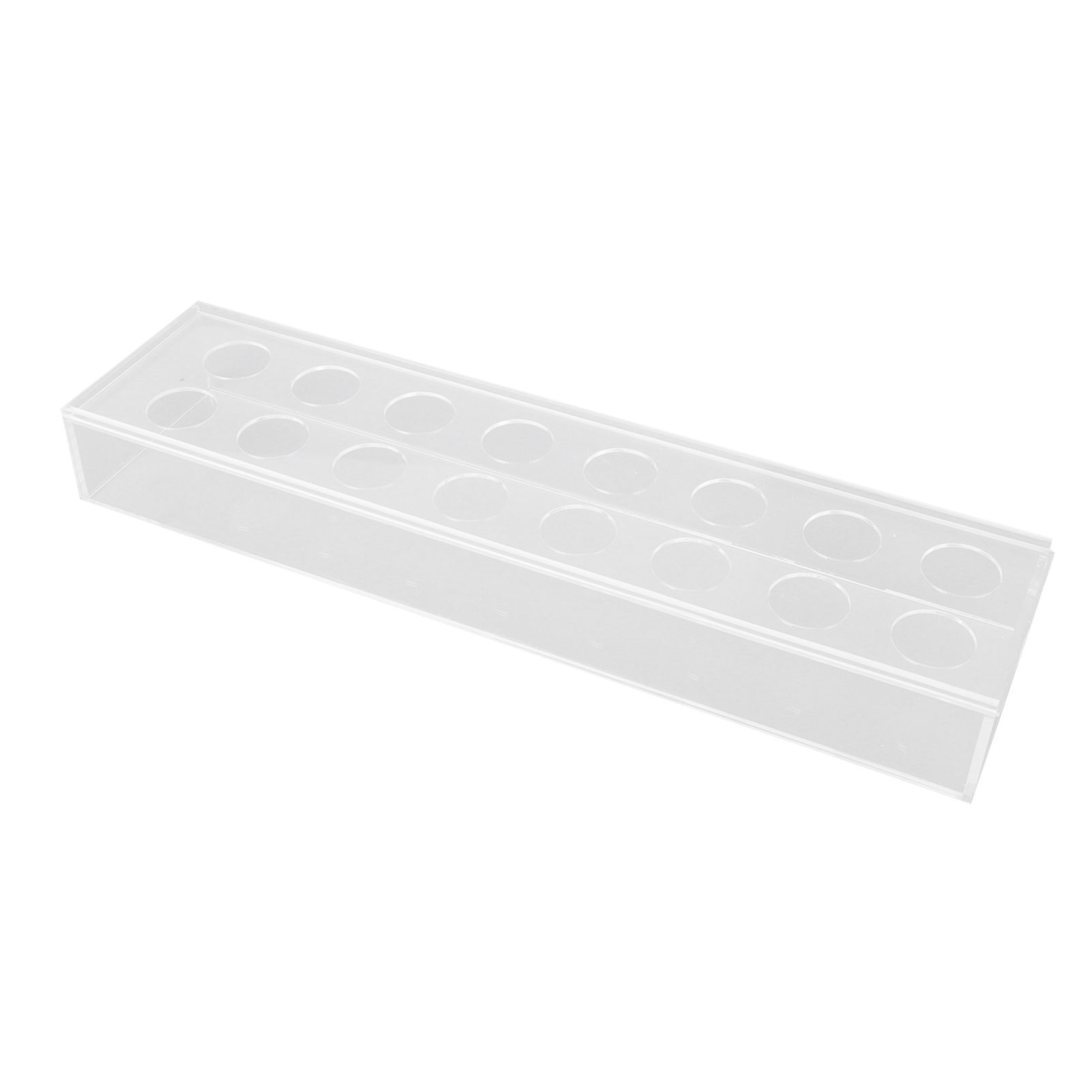 Rectangular Floral Centerpiece Clear Acrylic Flower Vase for Dining Table view 3