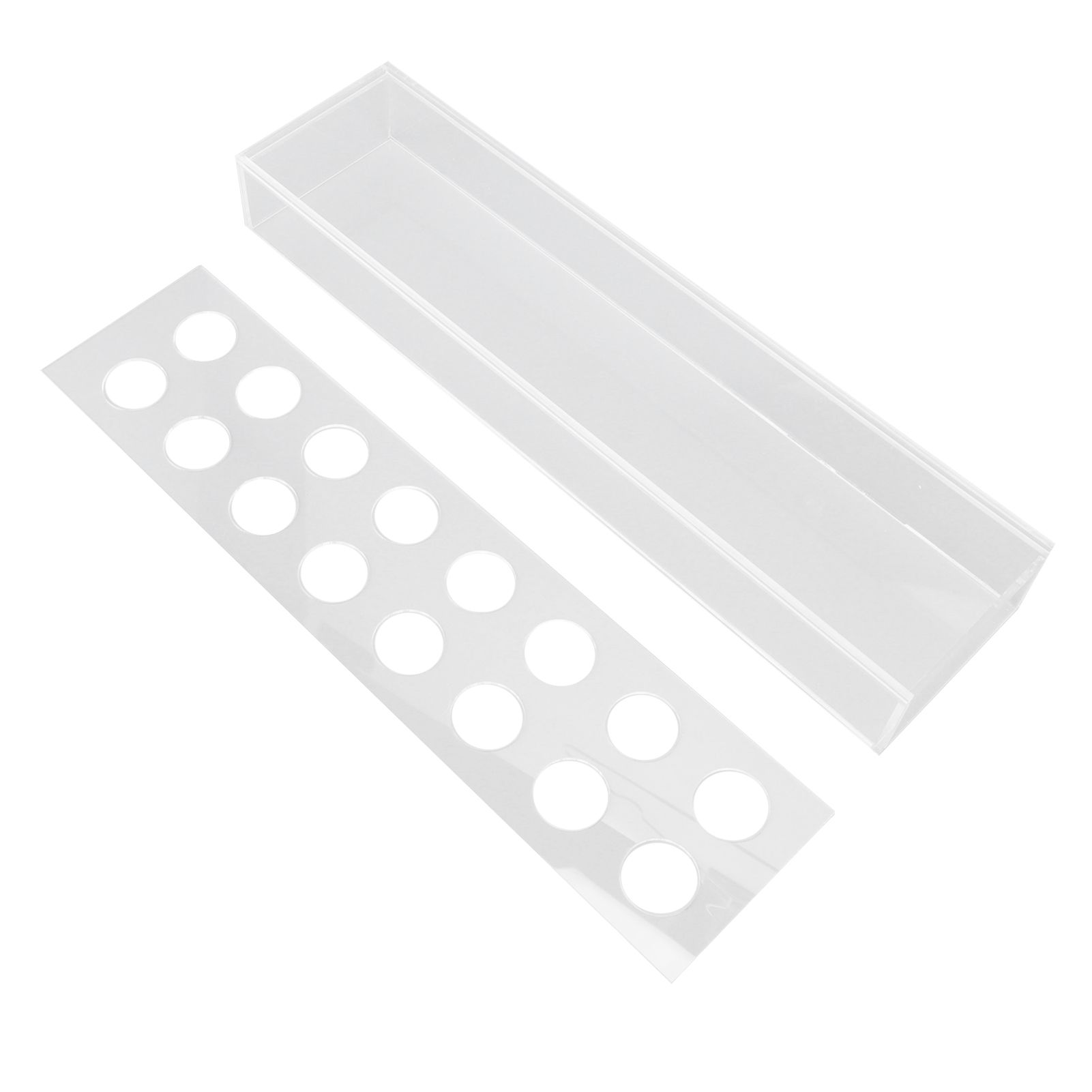 Rectangular Floral Centerpiece Clear Acrylic Flower Vase for Dining Table view 5
