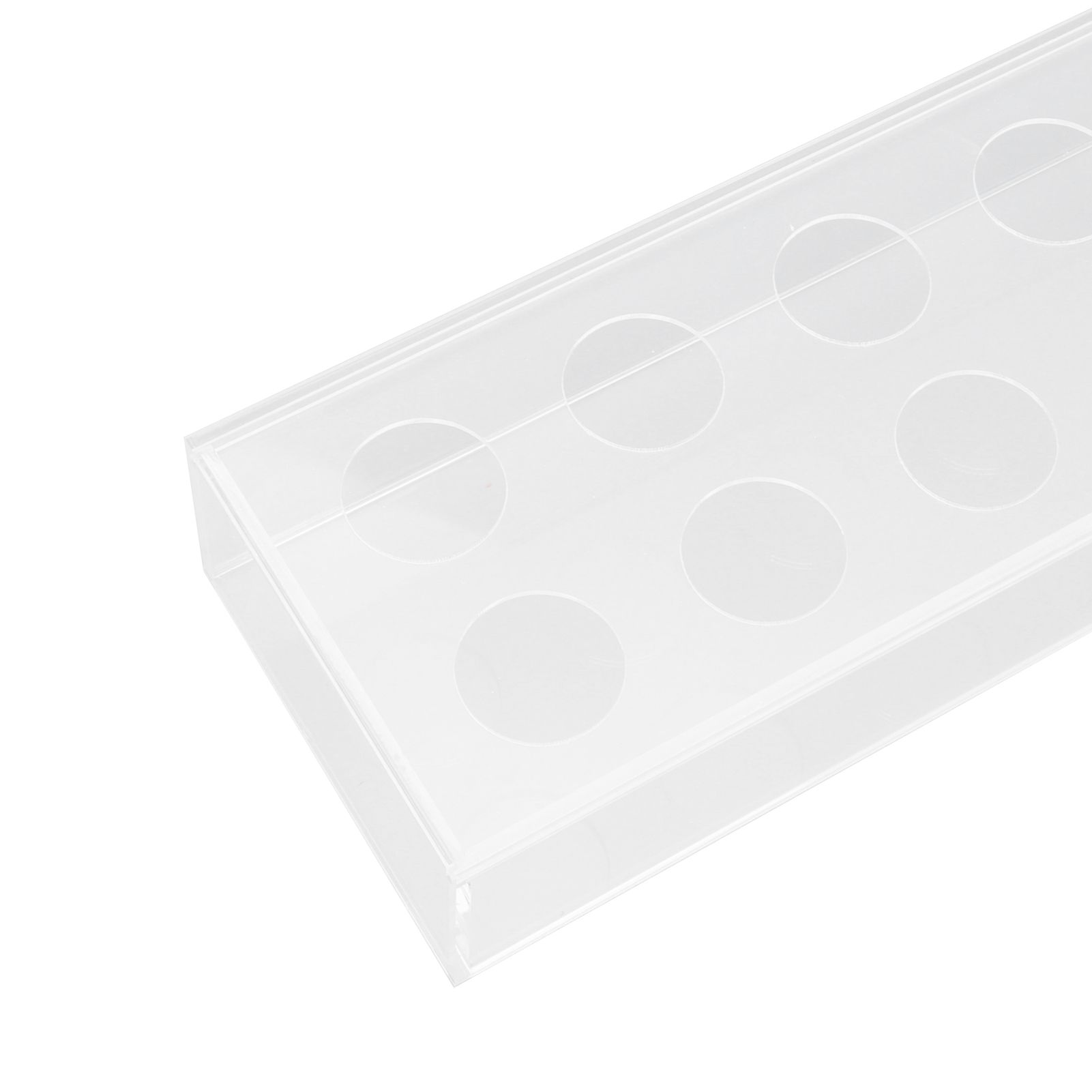 Rectangular Floral Centerpiece Clear Acrylic Flower Vase for Dining Table view 15