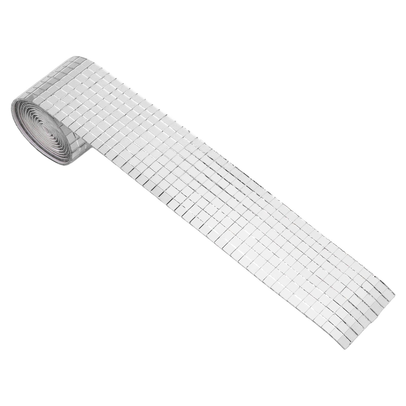 1600Pcs Self Adhesive Mirror Mosaic Sheet Adhesive Mosaic Square Glass Tile