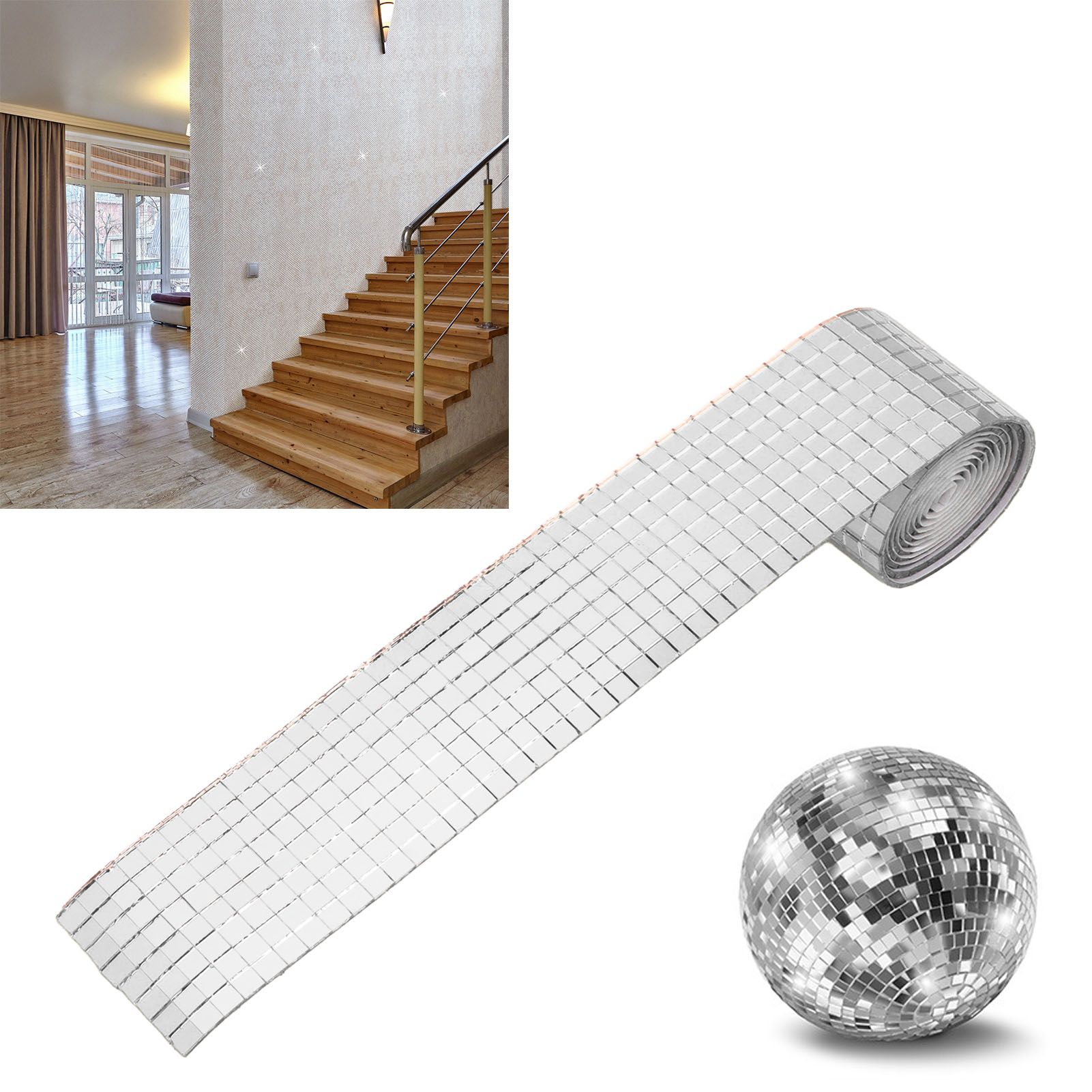 1600Pcs Self Adhesive Mirror Mosaic Sheet Adhesive Mosaic Square Glass Tile view 11