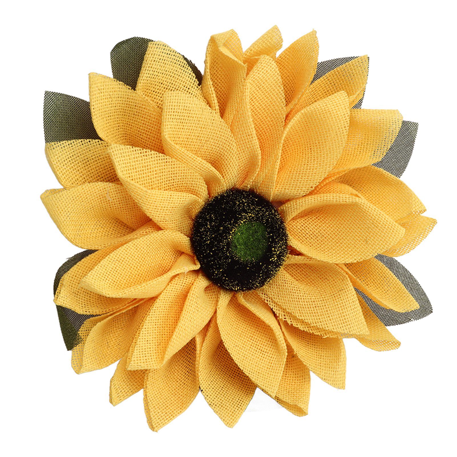 Sunflower Wreath for Front Door Round Artificial Yellow Sunflower Wreath for