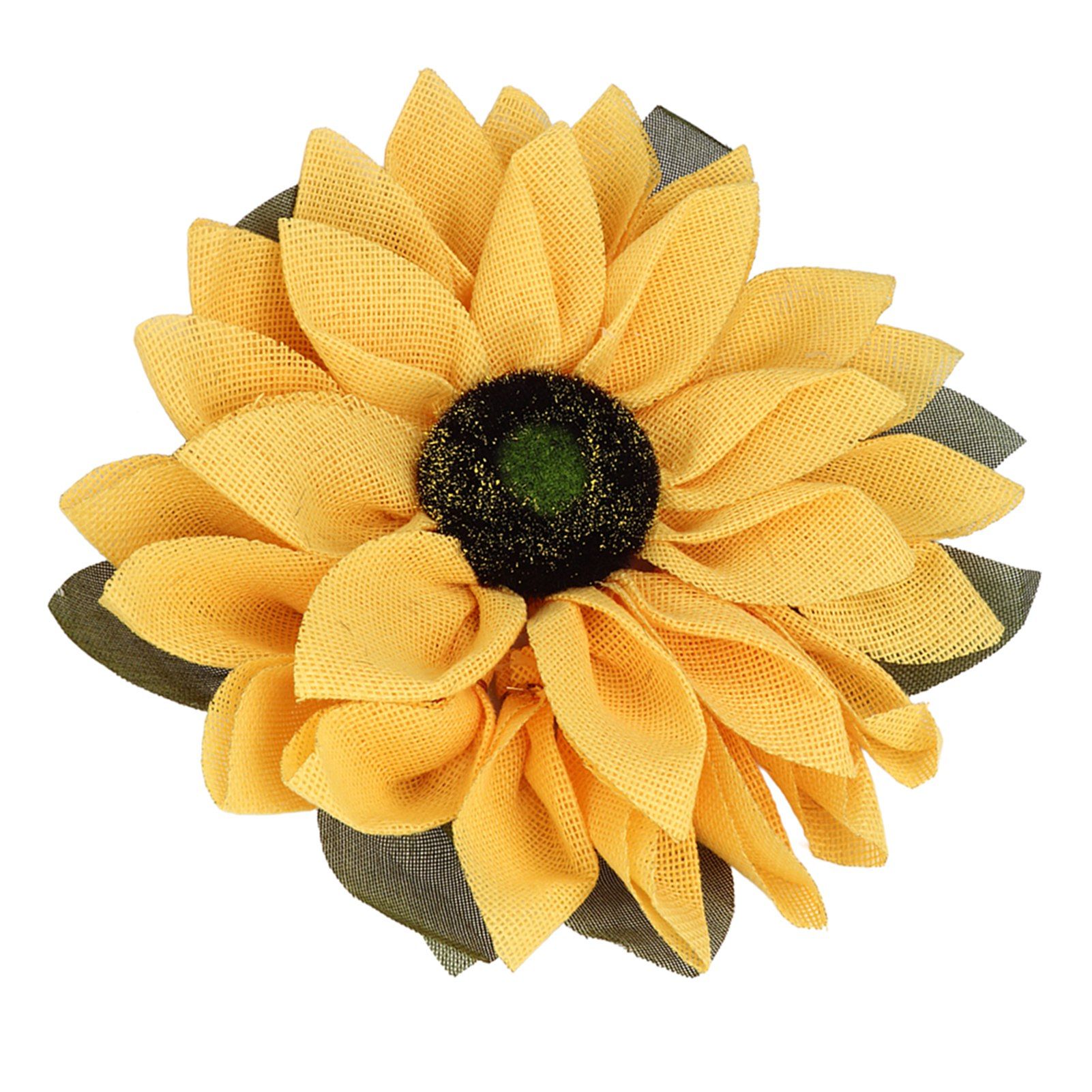 Sunflower Wreath for Front Door Round Artificial Yellow Sunflower Wreath for view 5
