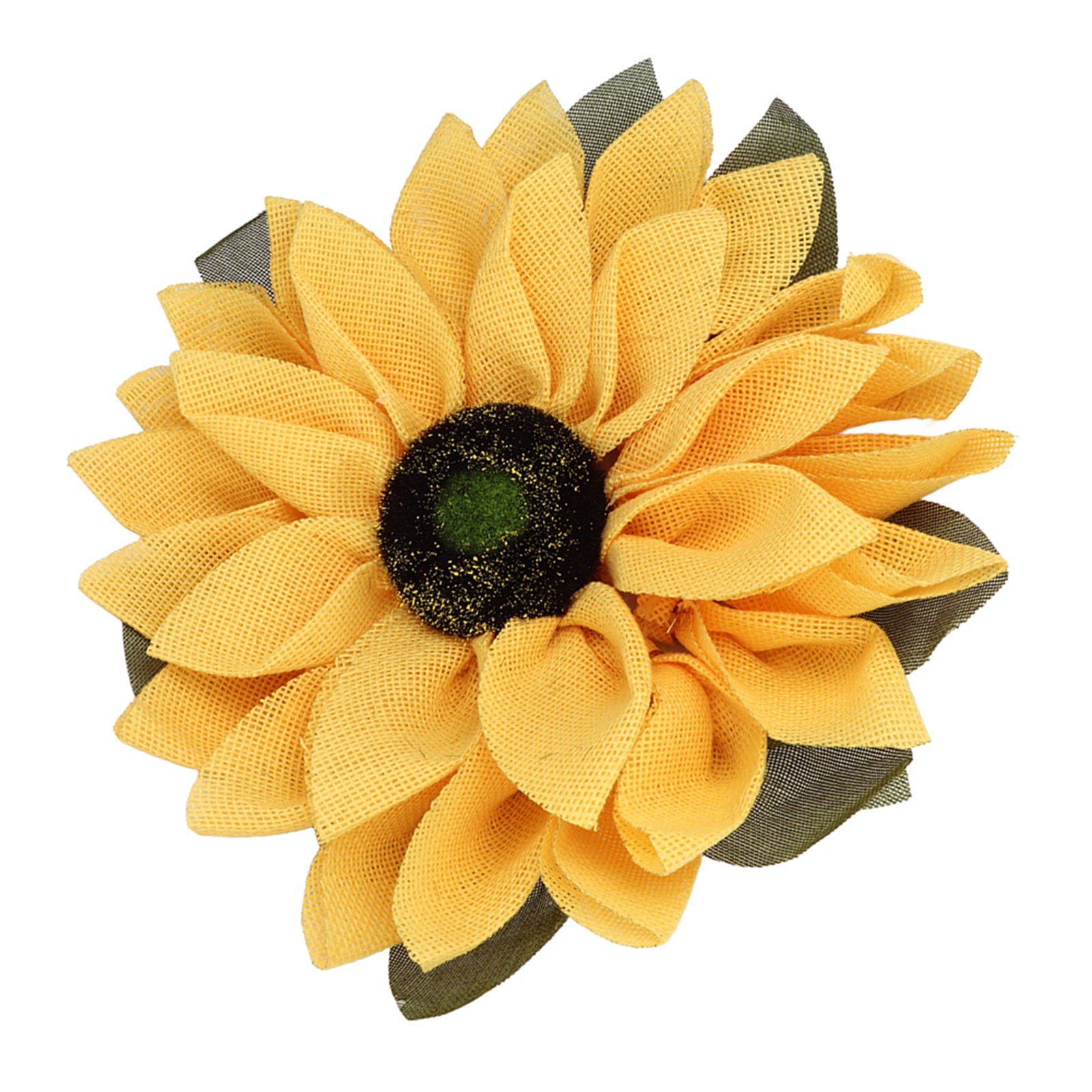 Sunflower Wreath for Front Door Round Artificial Yellow Sunflower Wreath for view 7
