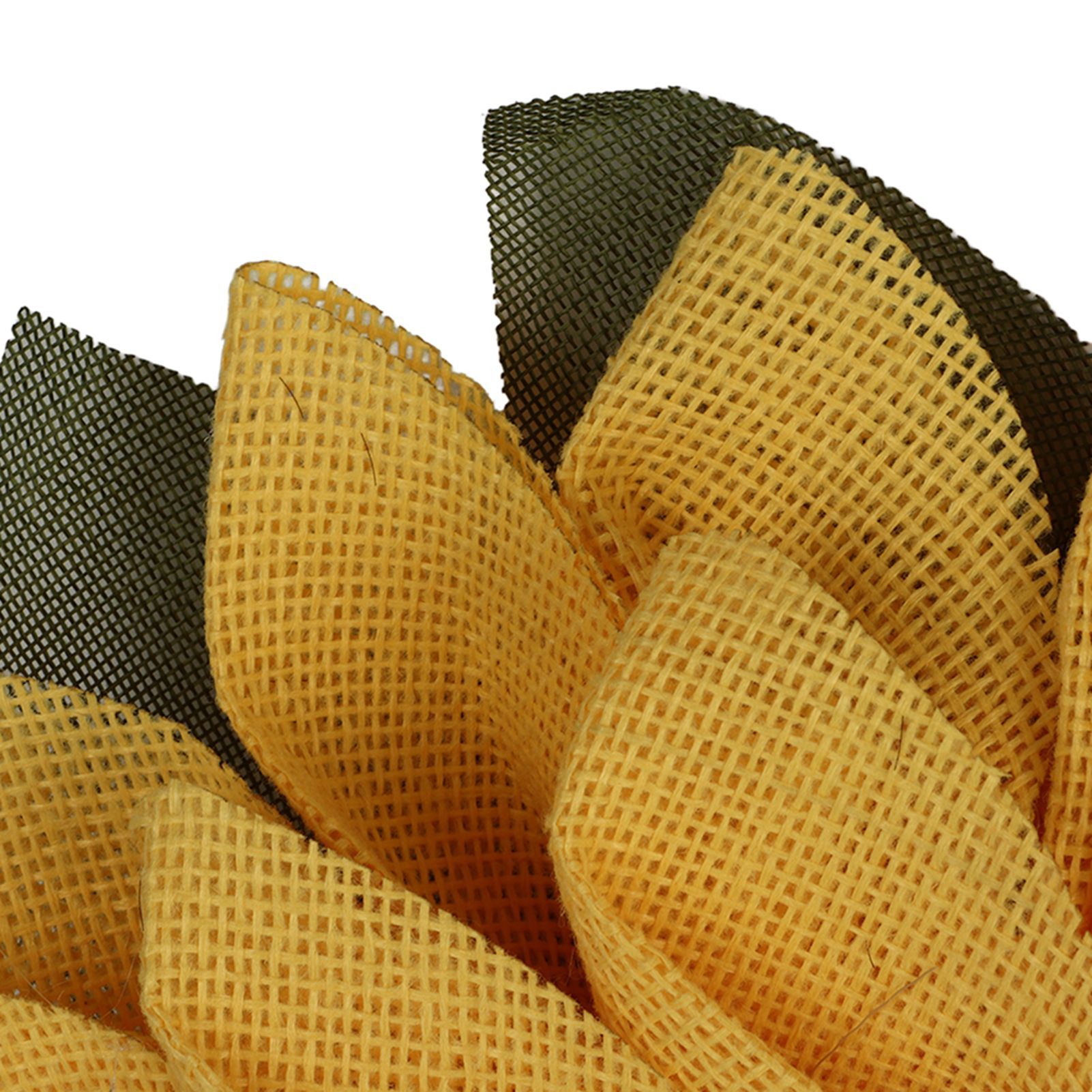 Sunflower Wreath for Front Door Round Artificial Yellow Sunflower Wreath for view 13
