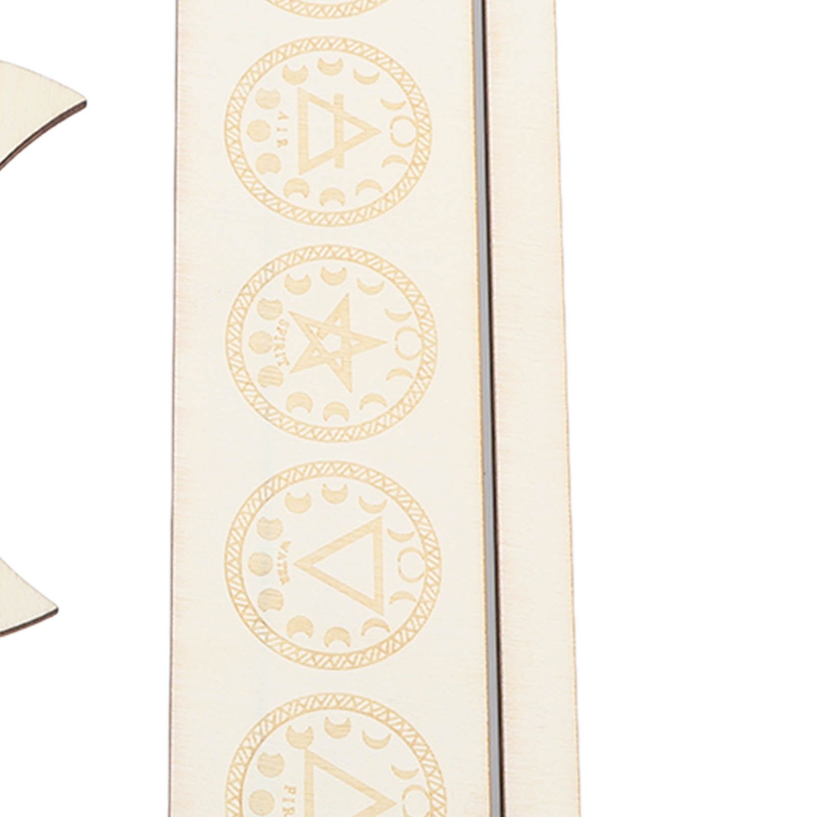 2 Pieces Wooden Tarot Card Stand Holder Stable Moon Shape and Rectangle Wooden view 15