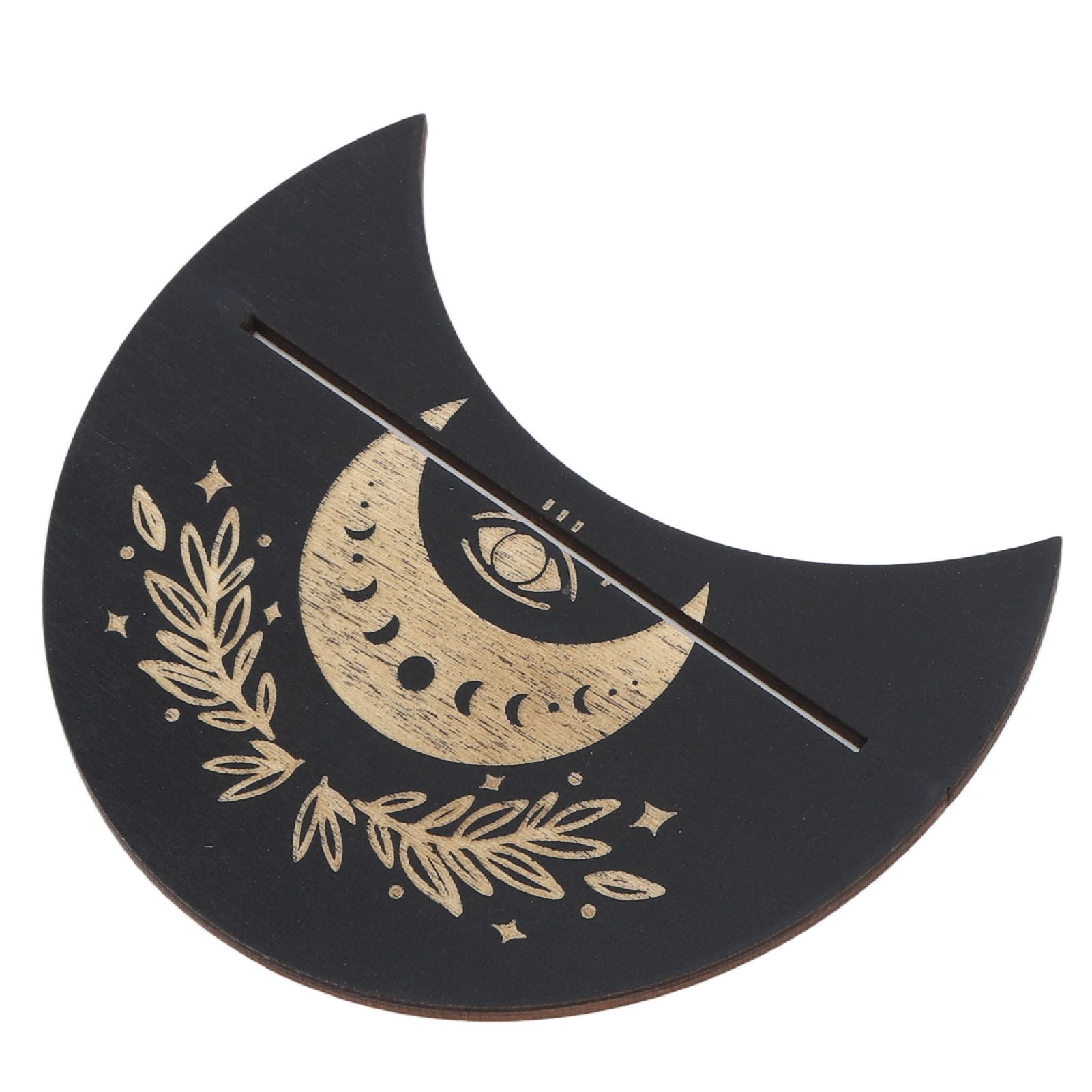 2 Pieces Wooden Tarot Card Stand Holder Moon Shape and Rectangle Wooden Tarot view 13