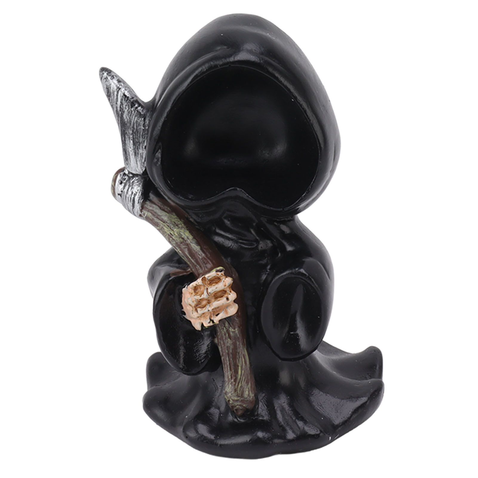 Grim Reaper Sculpture Resin Gothic Desktop Statue Figurine Decoration with view 4
