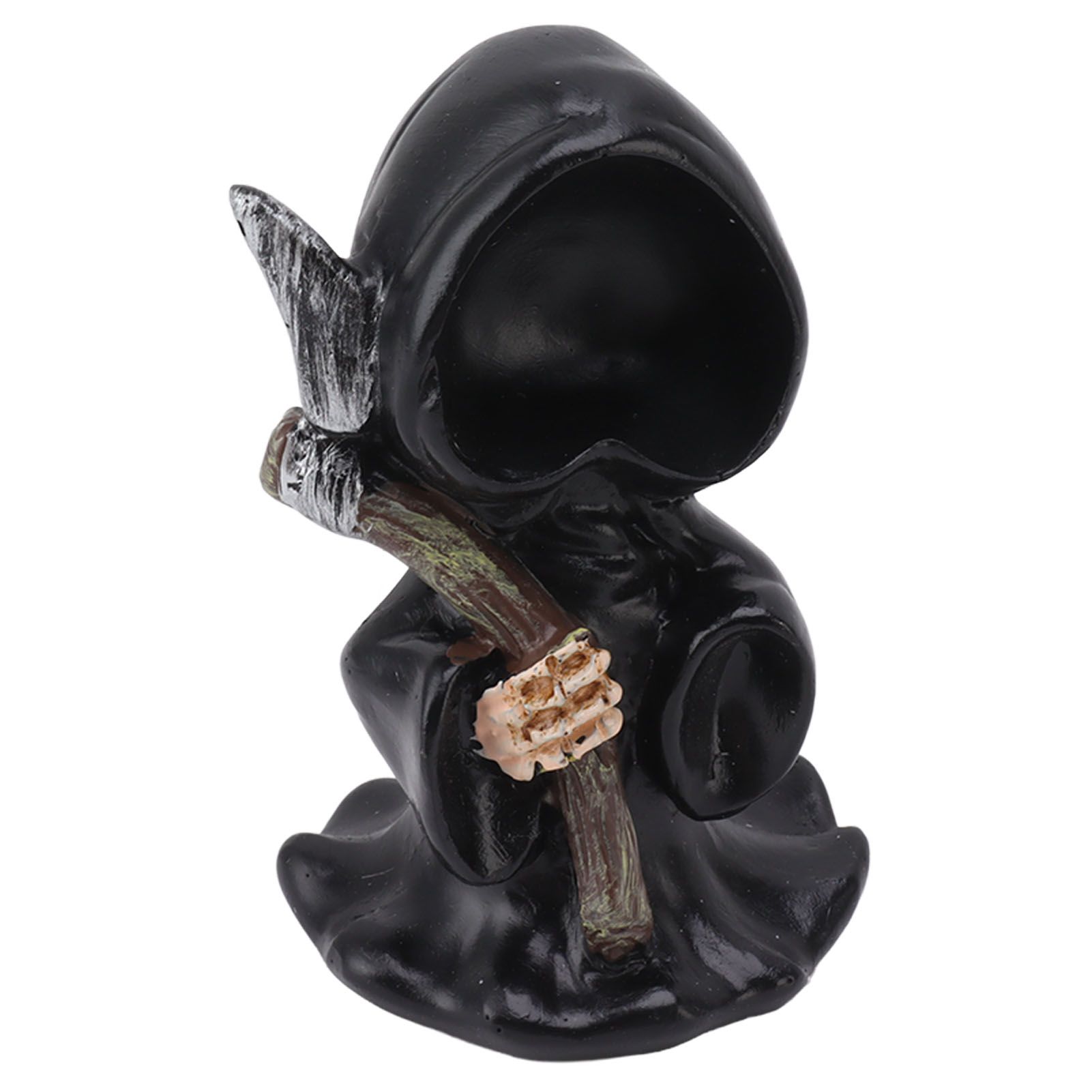 Grim Reaper Sculpture Resin Gothic Desktop Statue Figurine Decoration with view 6