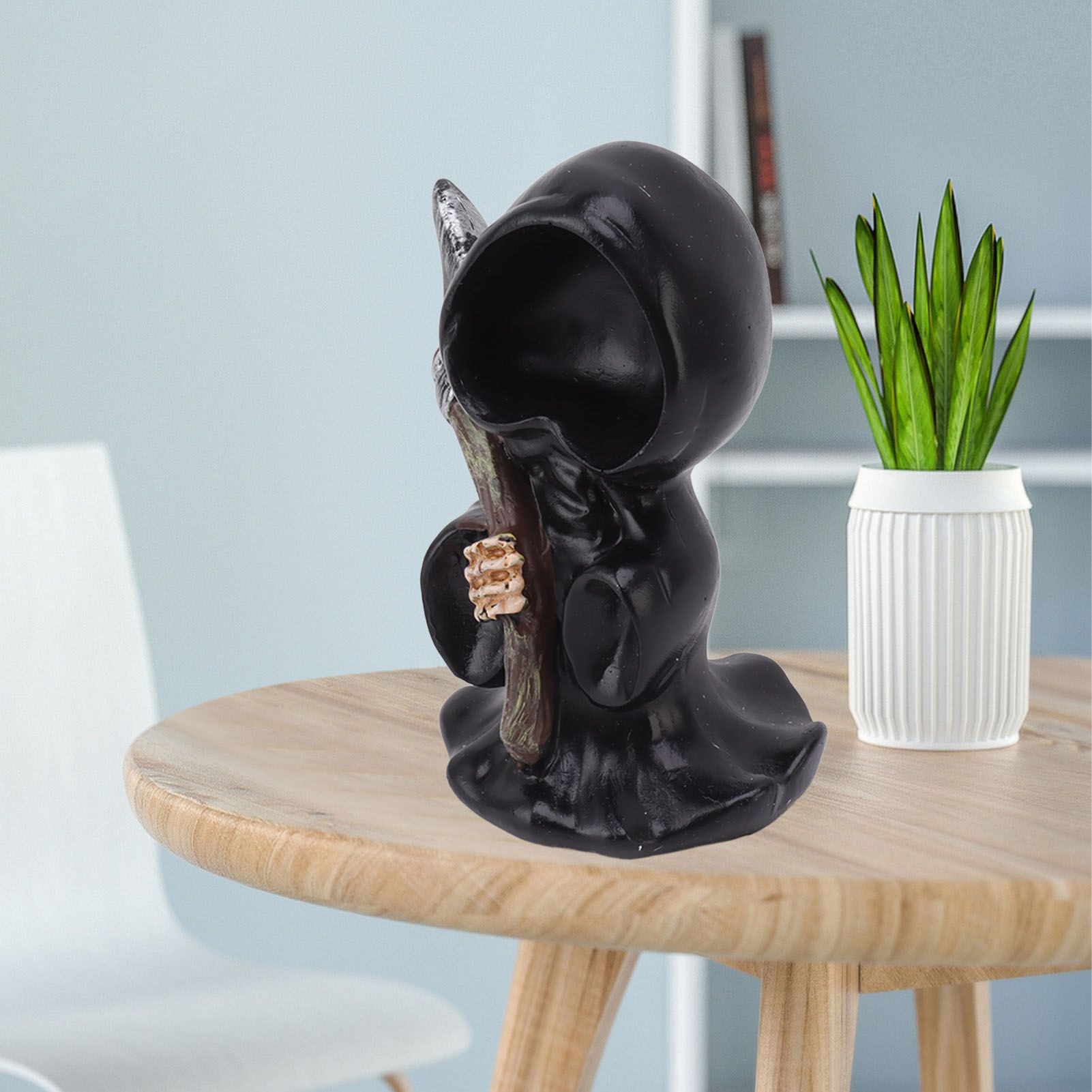 Grim Reaper Sculpture Resin Gothic Desktop Statue Figurine Decoration with view 14