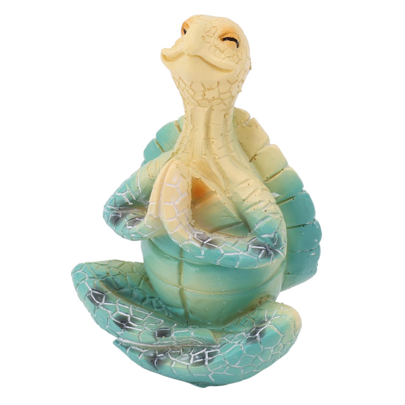 Sea Turtle Yoga Figurine Decoration Summer Meditating Decor Spring Garden view 3